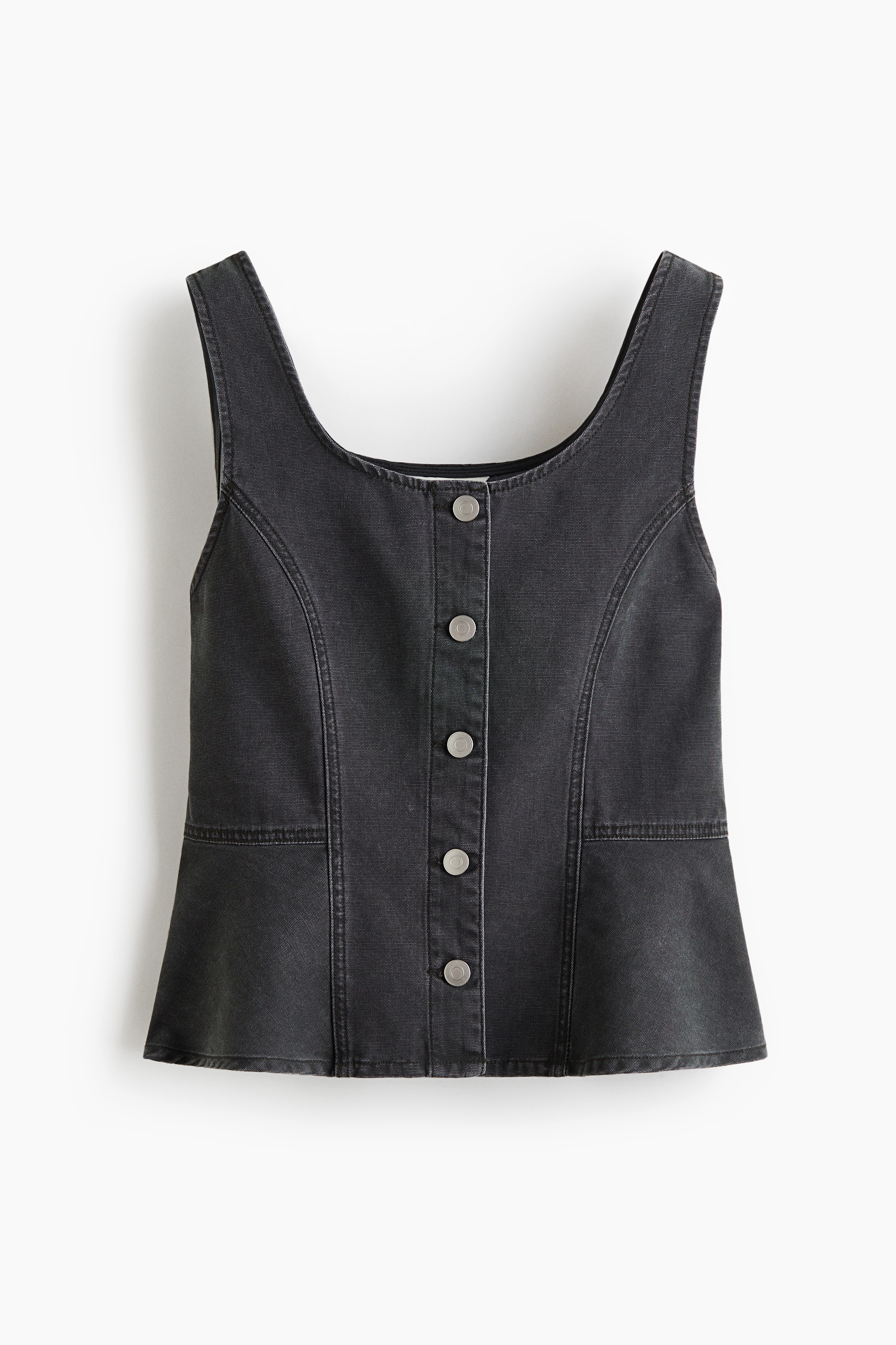 Denim waistcoat - Dark denim grey