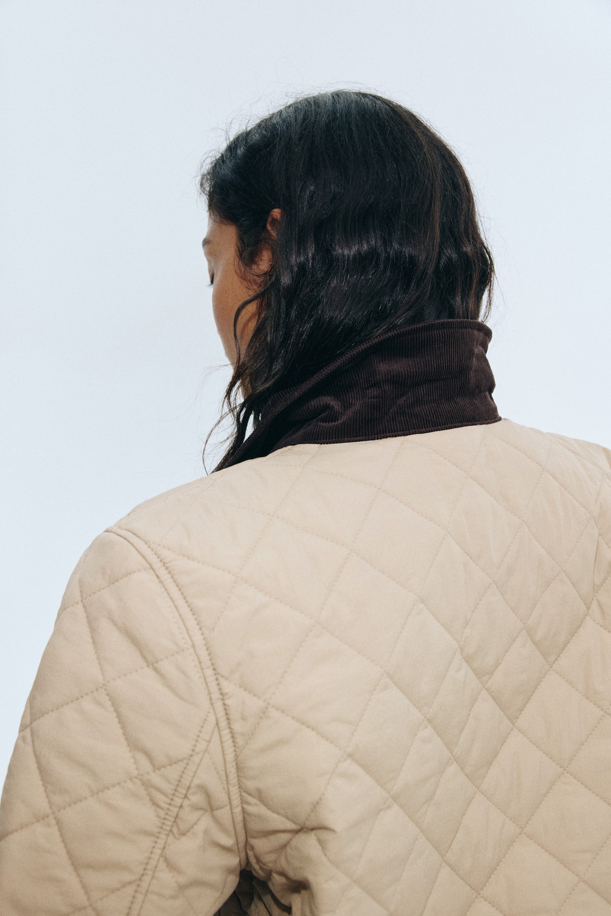 Quilted Jacket with Corduroy Collar - image 2