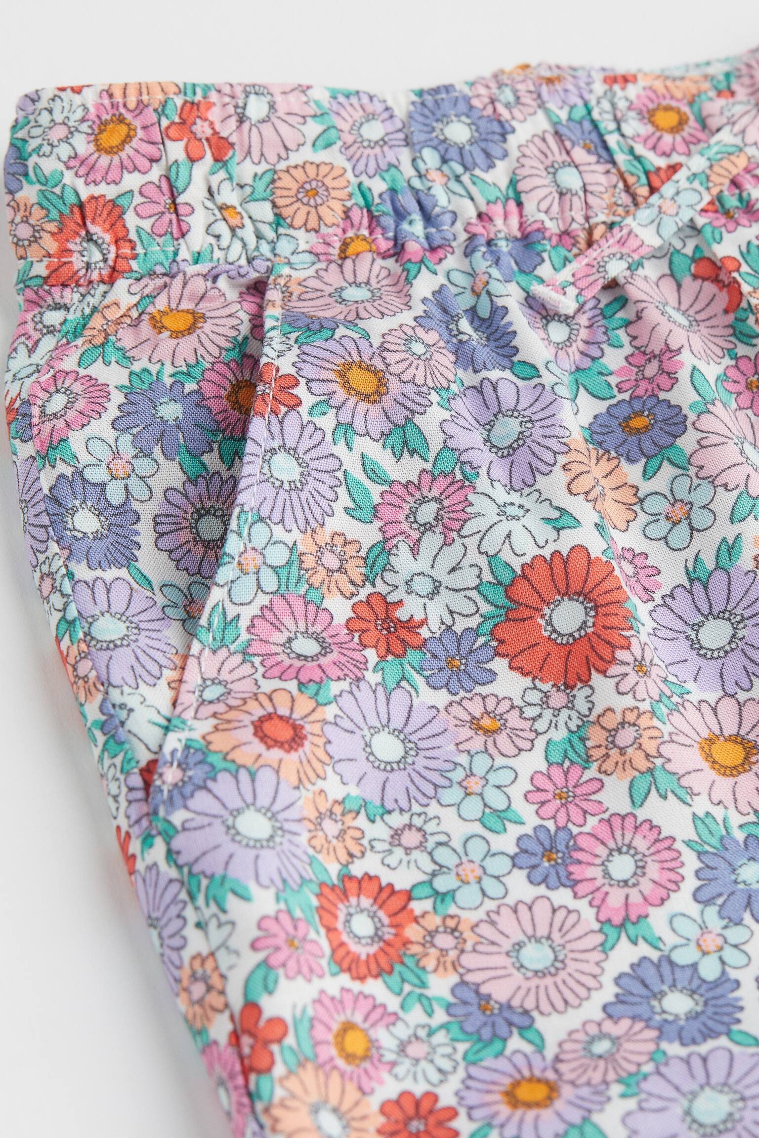 Woven Joggers - White/Floral/Blue/Pattern/Mint green/Flowers/Yellow/Flowers/Khaki green/Floral/Dusty pink/Pattern/Khaki green/Hearts/Light beige/Pinstripe/Orange/Stripe/Dark beige/Leopard print - 2