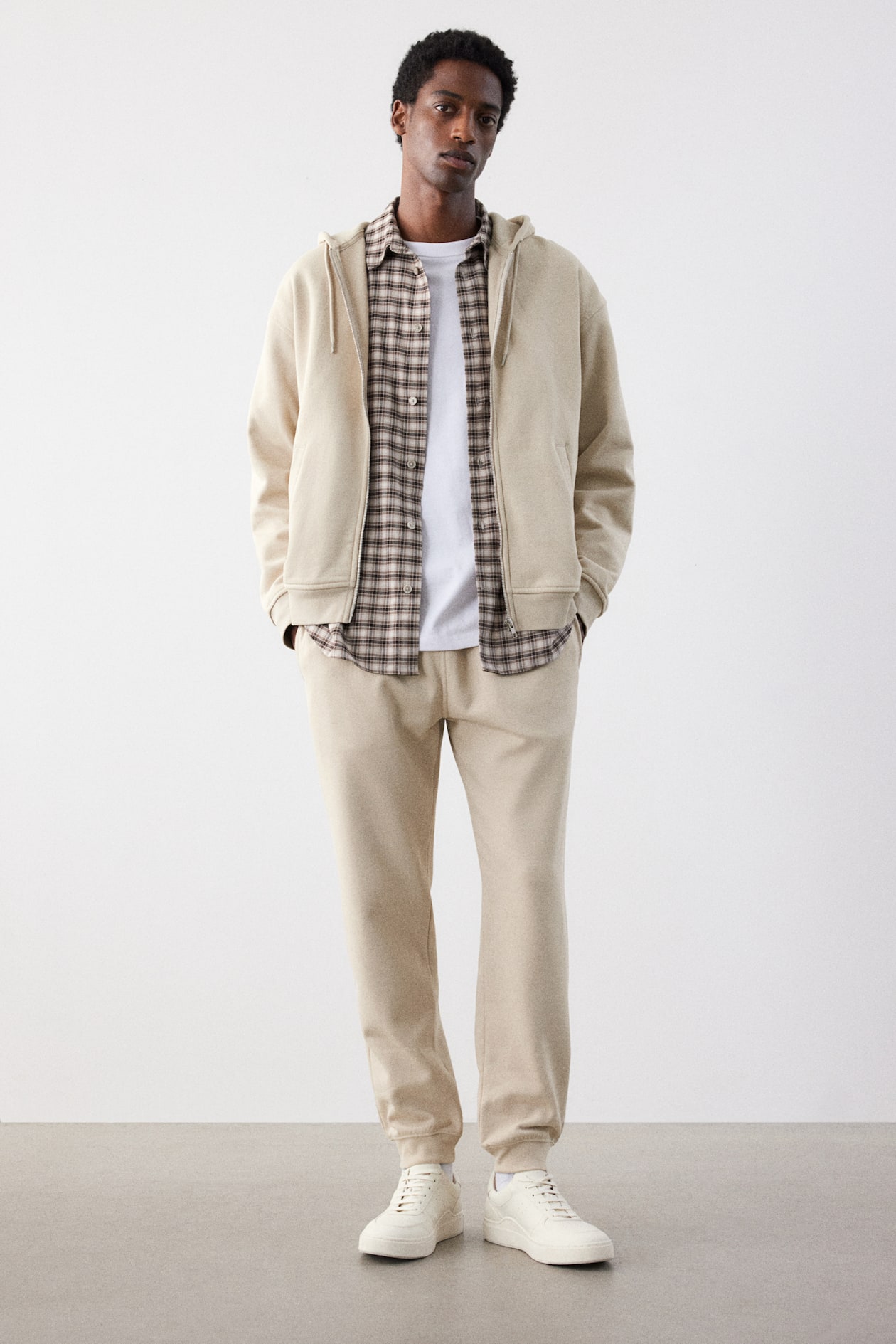 Regular Fit Sweatpants Cream Men H&M IN