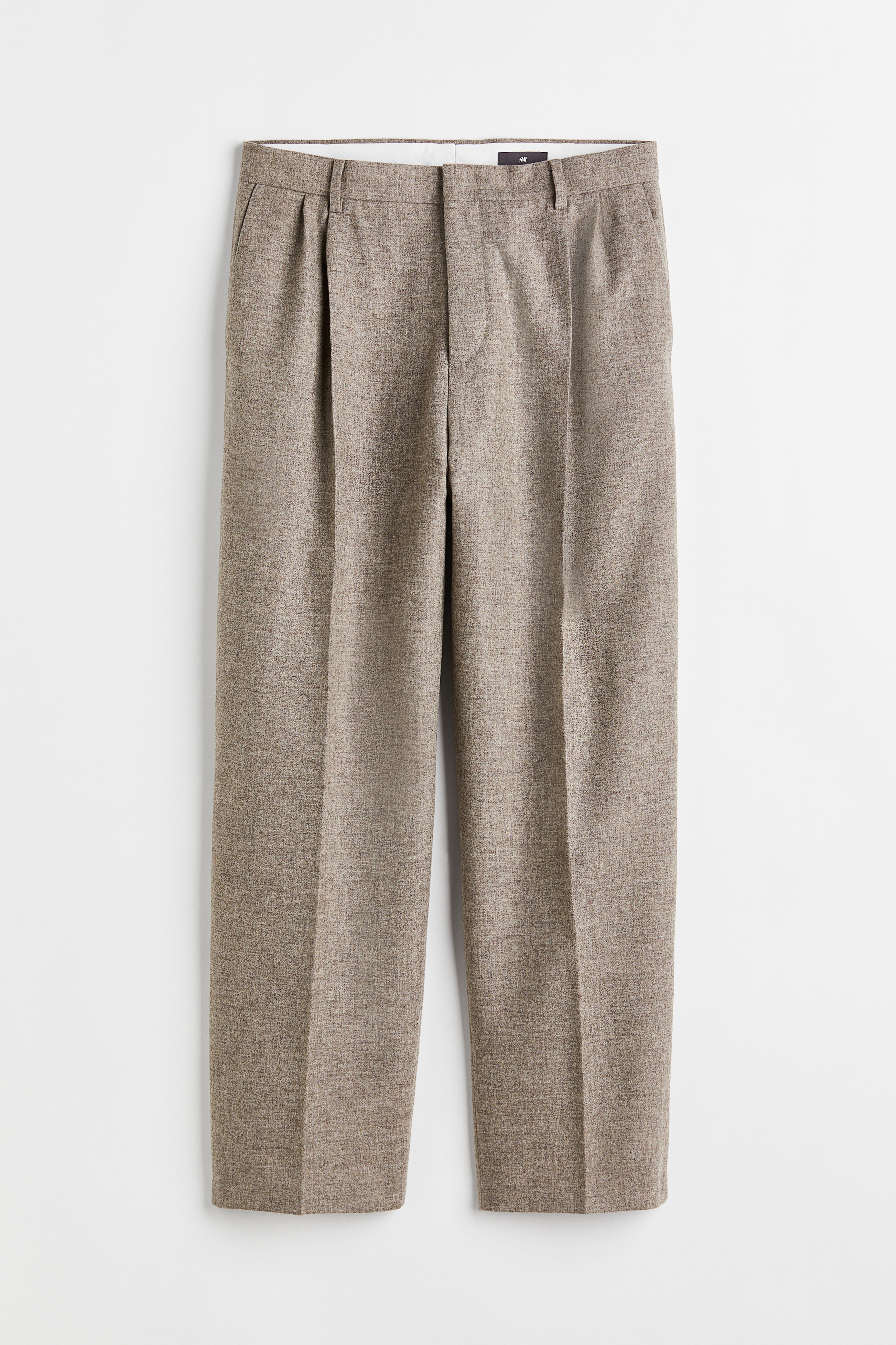 Loose Fit Wool blend Suit Pants