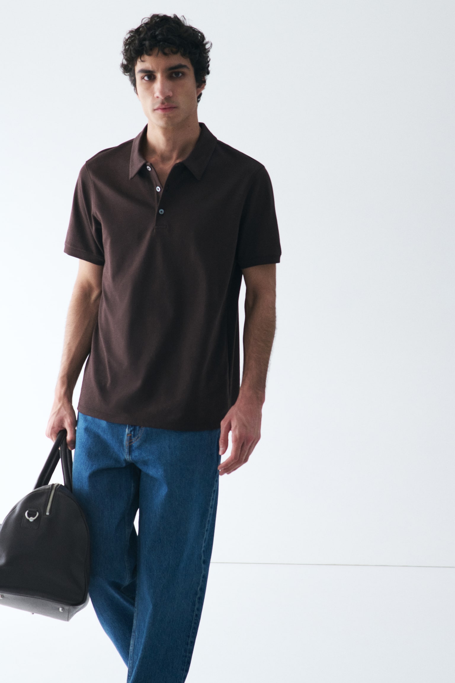 Cooling Regular Fit Polo shirt - Dark brown/Navy blue/Black/White - 3