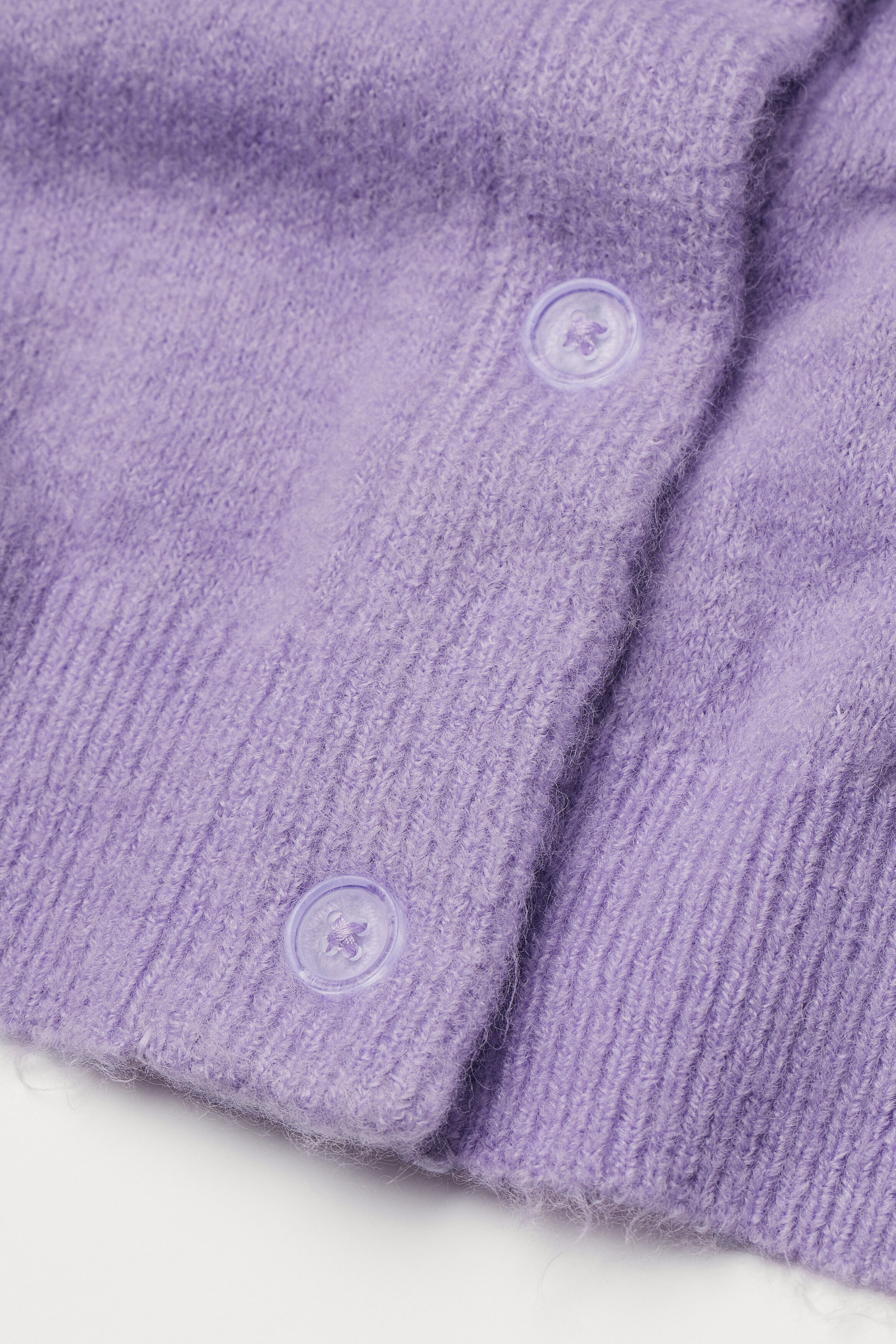 Fluffy cardigan Light purple Ladies H&M HK