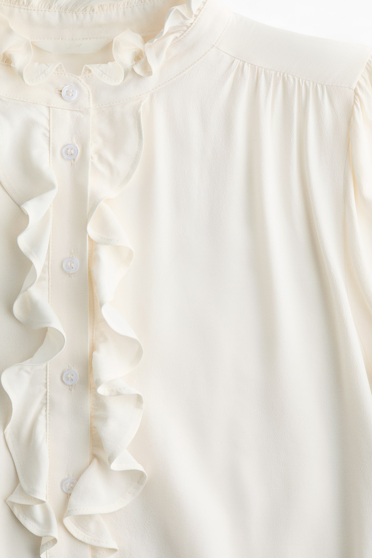 Ruffle-Collar Viscose Blouse - image 2
