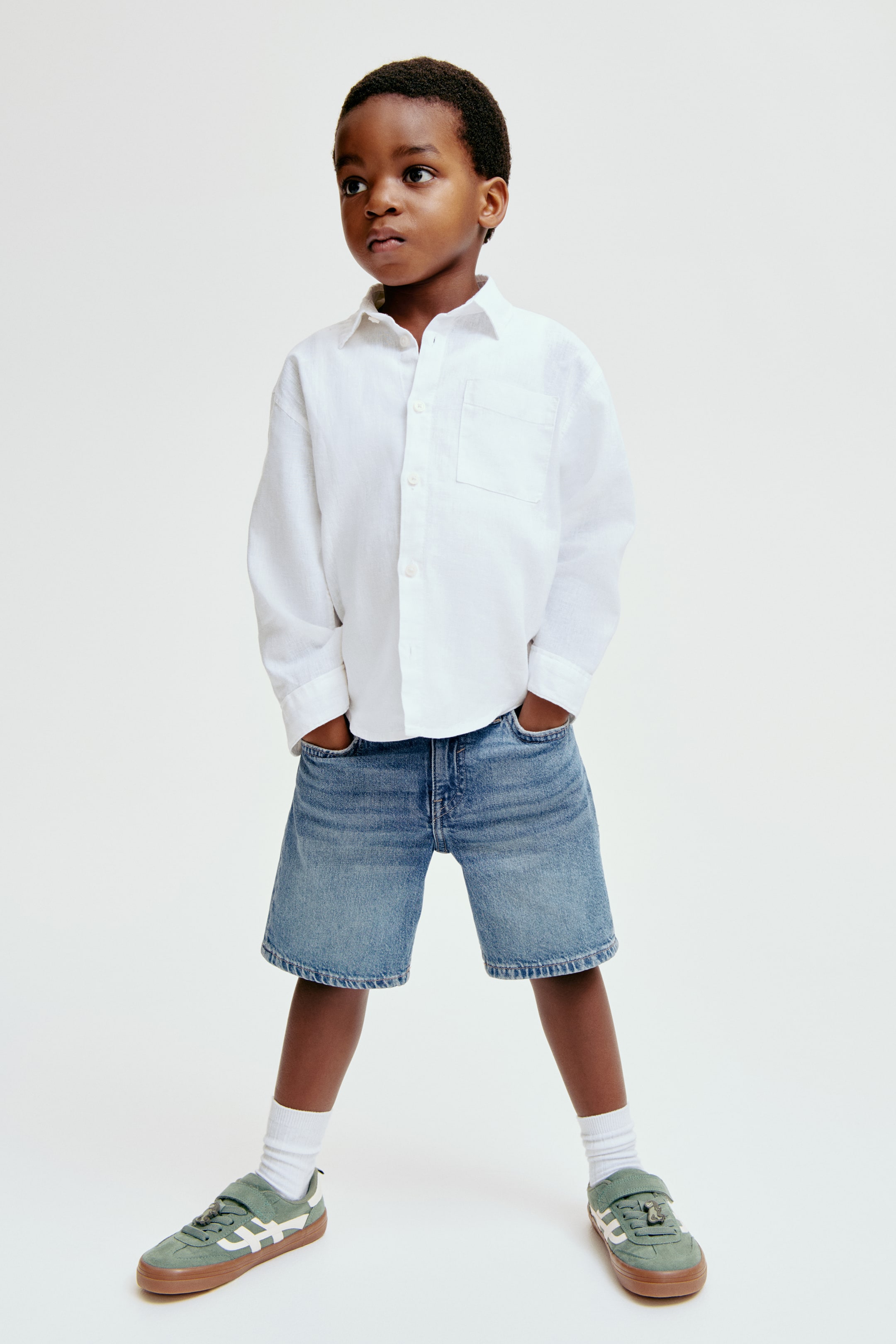 View larger image: Denim shorts - Denim blue - Kids | H&M 1