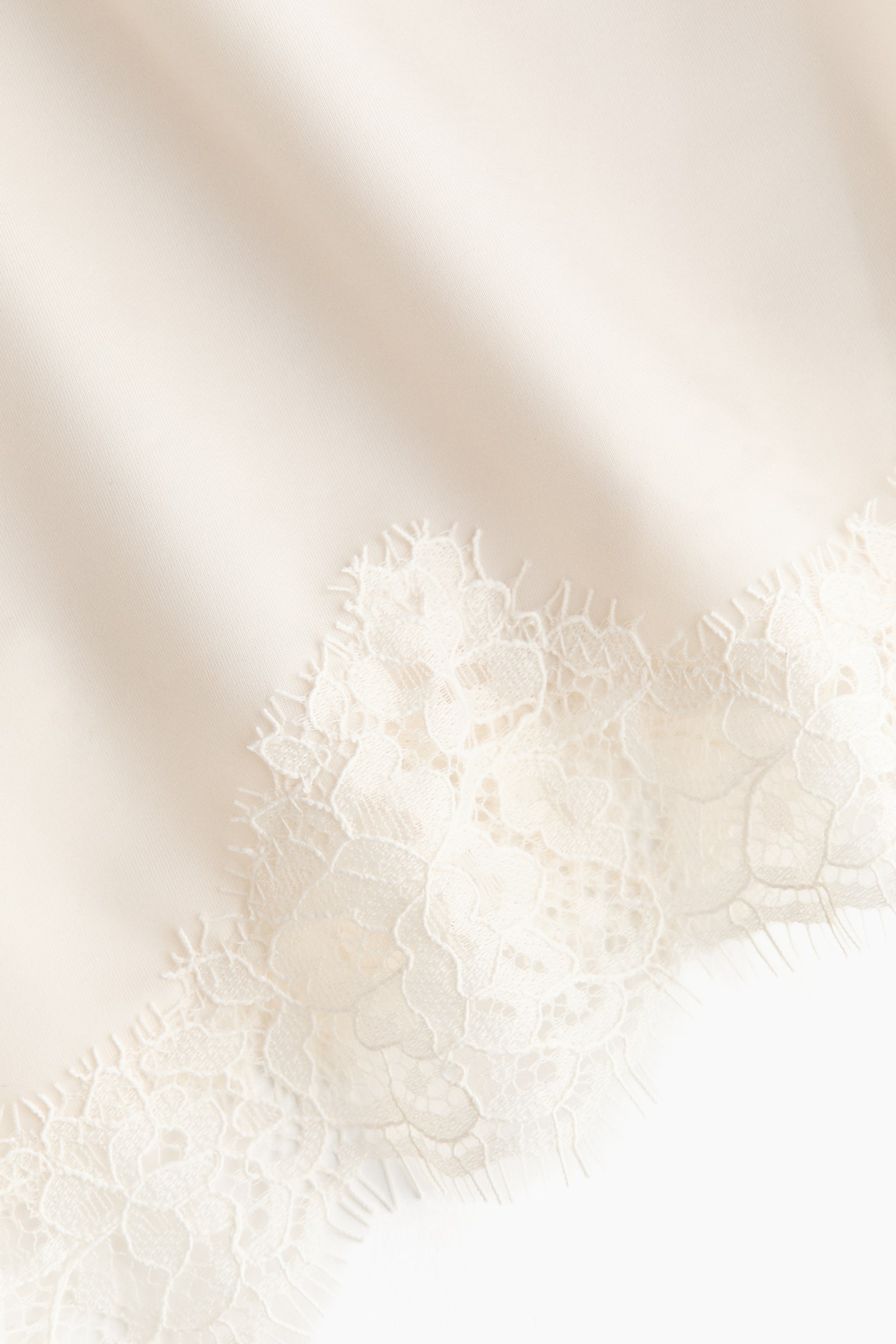 Microfibre and lace shortie briefs - White/Dark brown - 6