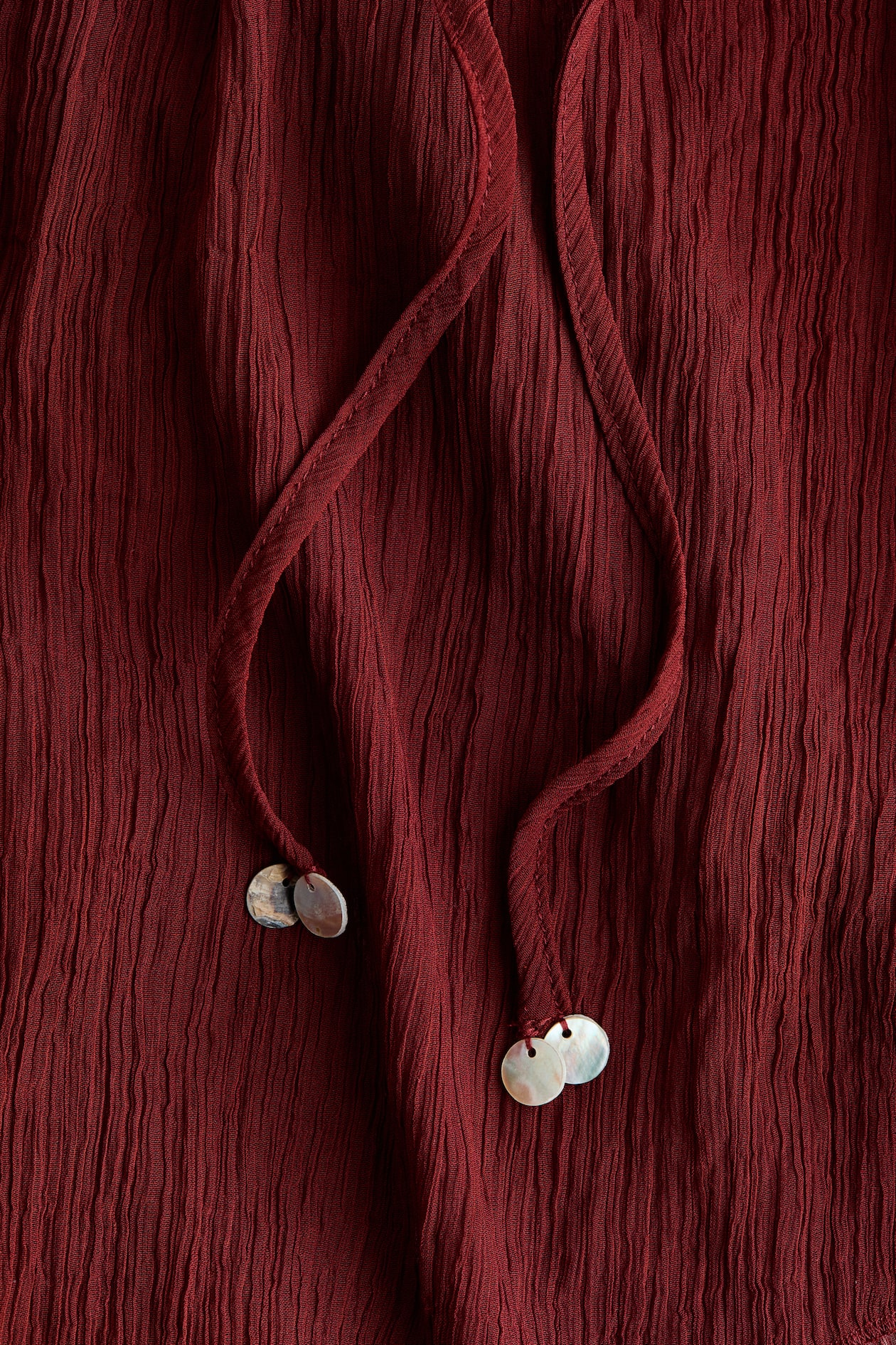 Crinkled Tie-Strap Beach Top - image 2