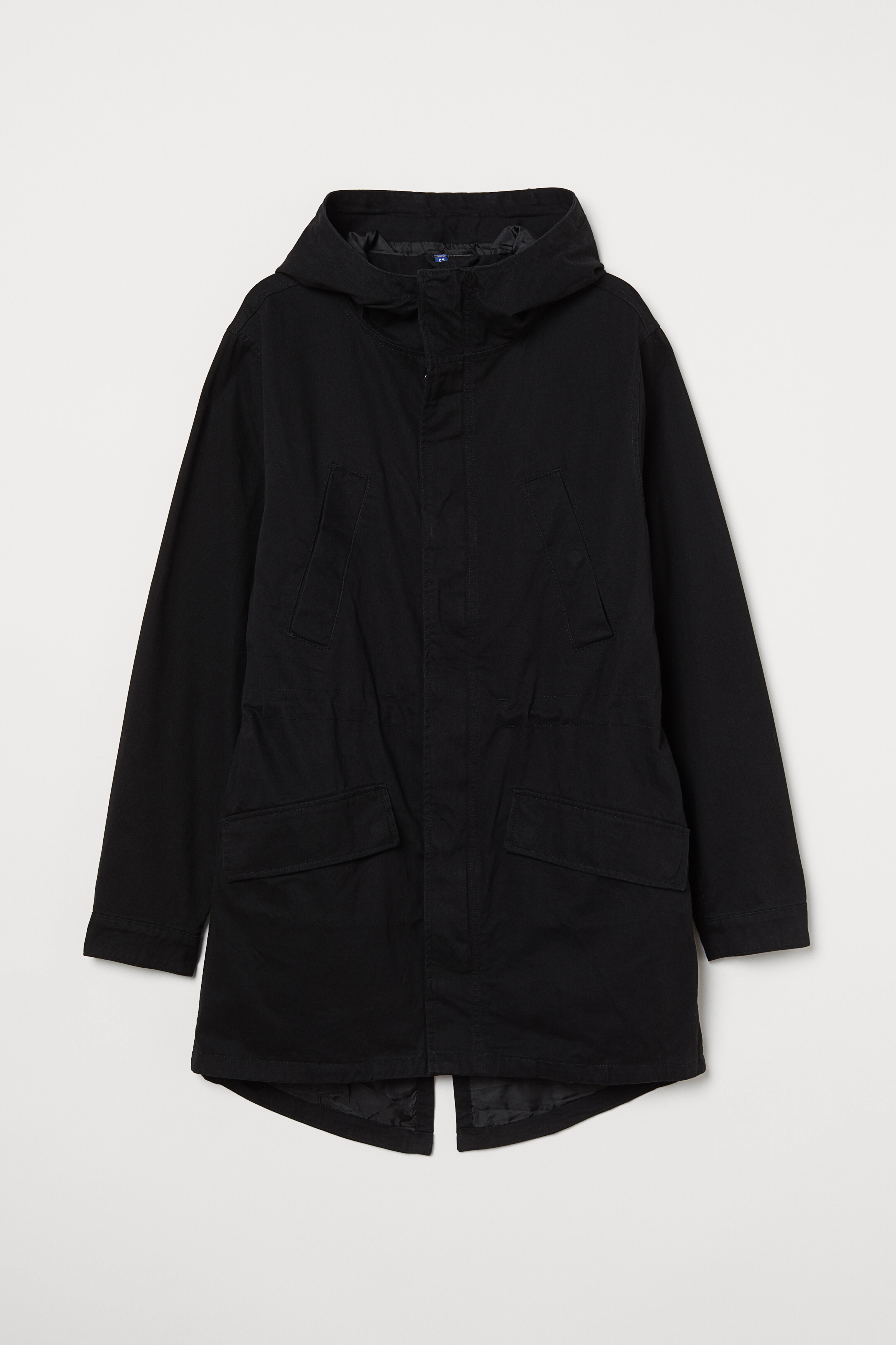 H&m short cotton parka hotsell