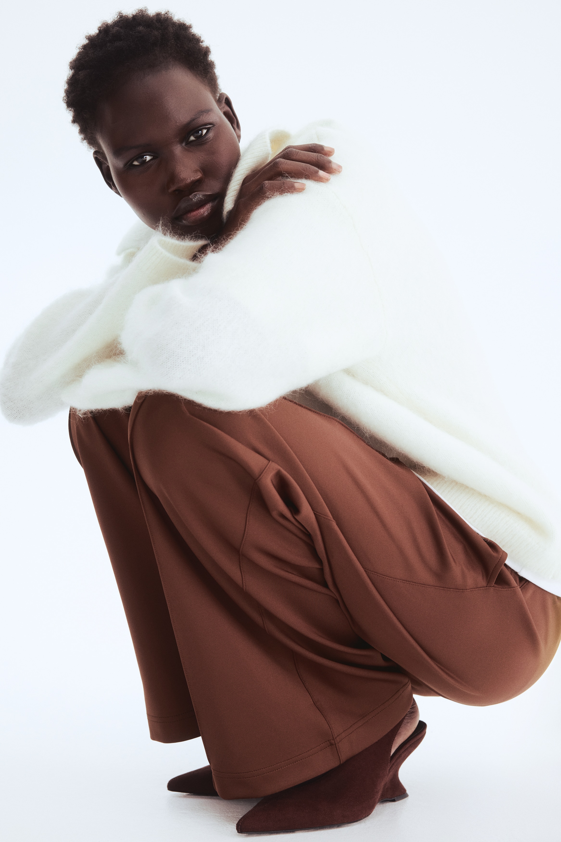 Pantalone na navlačenje sa ivicom napred - Smeđa/Stara ruža/Tartuf siva/Mornarsko plava