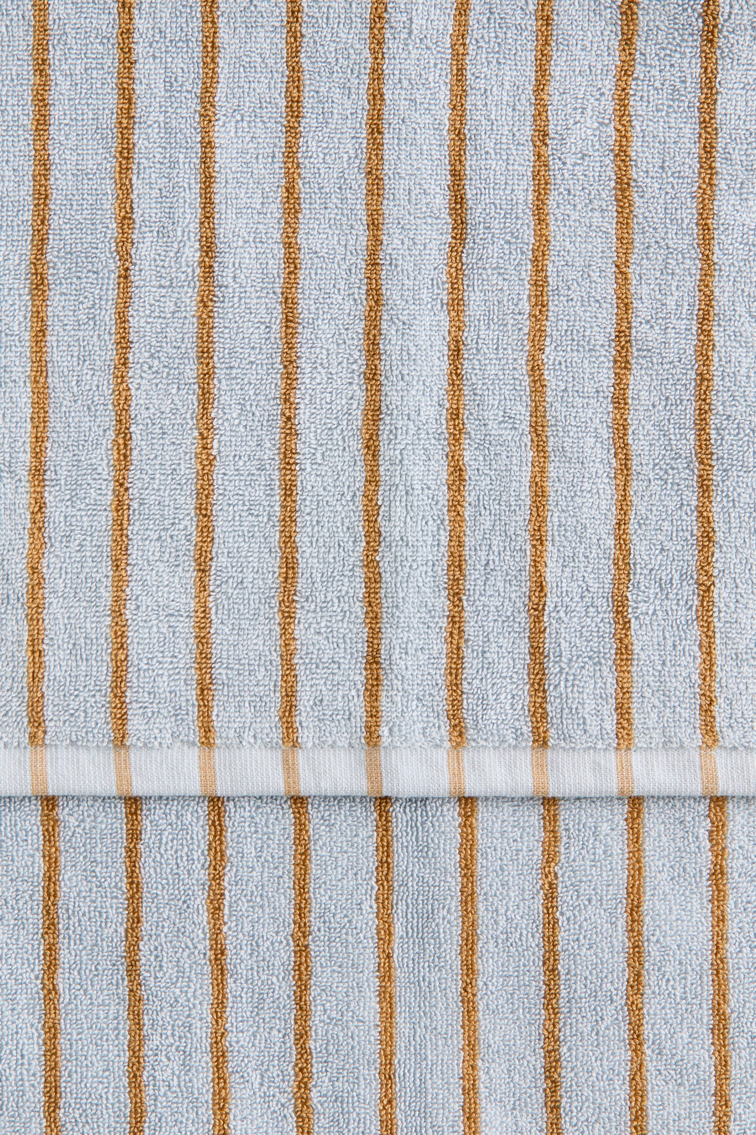 Striped guest towel - Light blue/Beige striped/Brown/Striped/Yellow/White striped/Sage green/Black striped/Light blue/Striped - 4