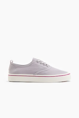 Sneakers i bomullscanvas