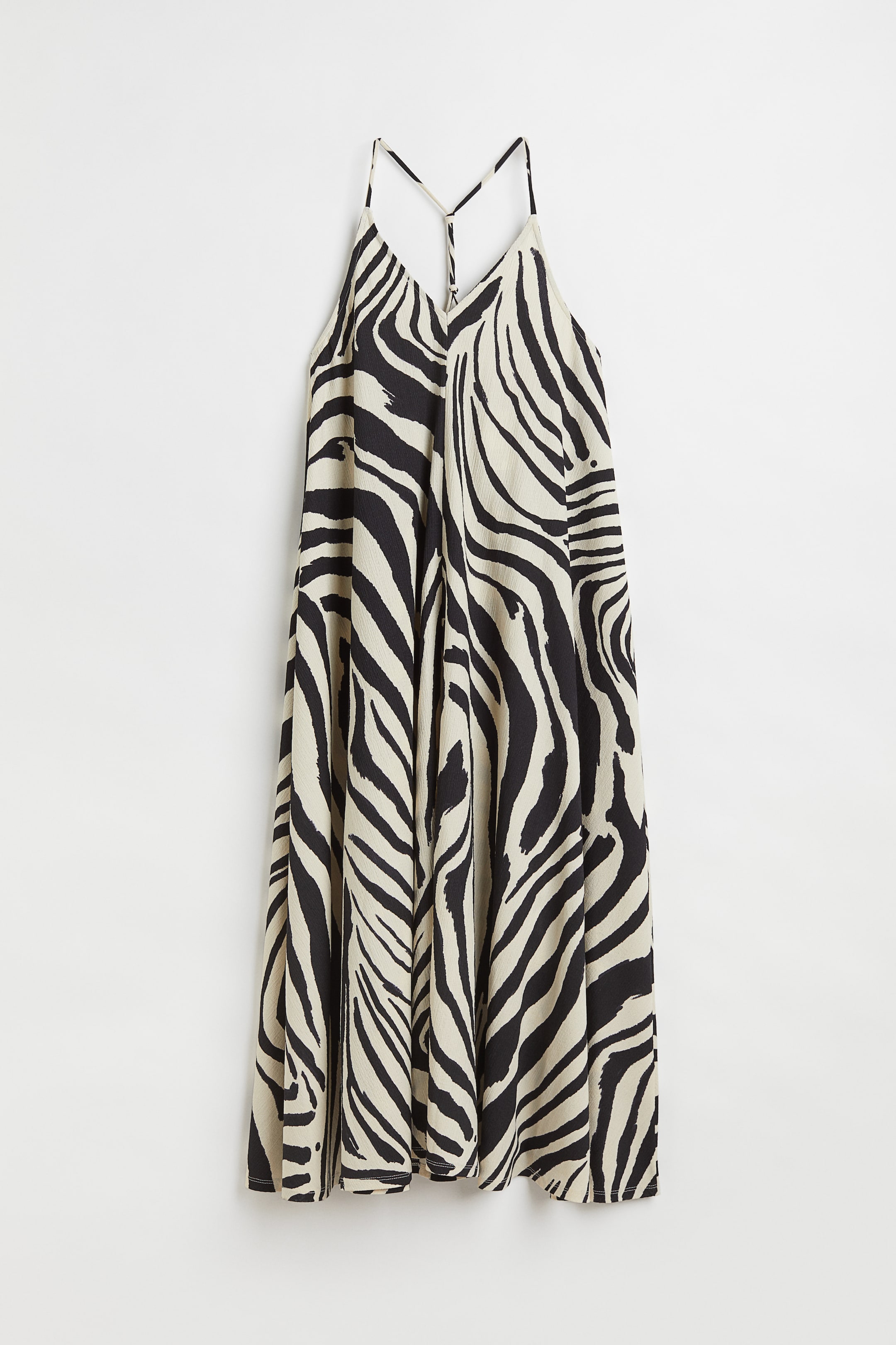 View larger image: Wide jersey dress - Cream/Zebra print - Ladies | H&M 1