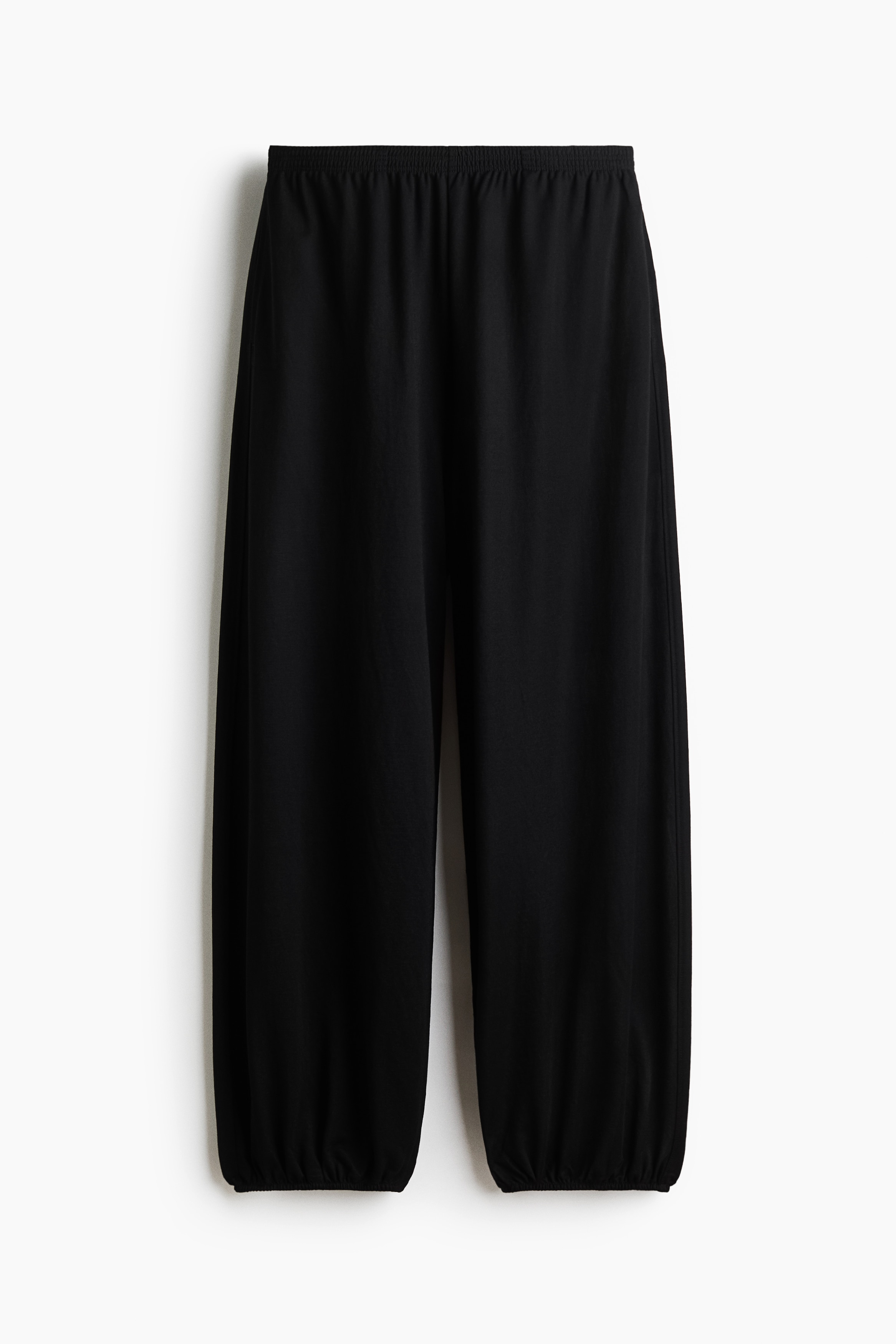 Pantalon jogger à jambes ballon - Noir/Beige