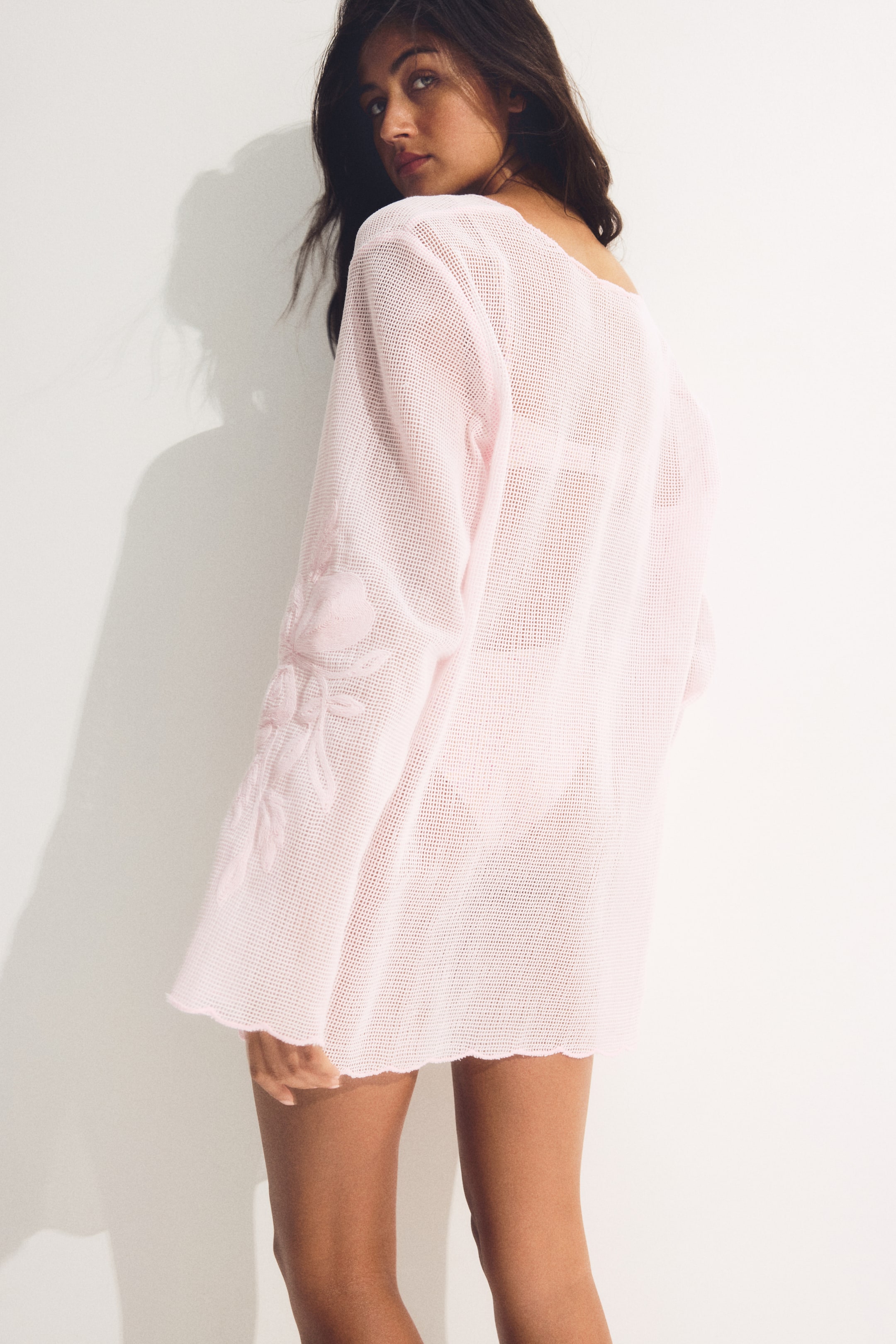 Cotton Mesh Beach Dress