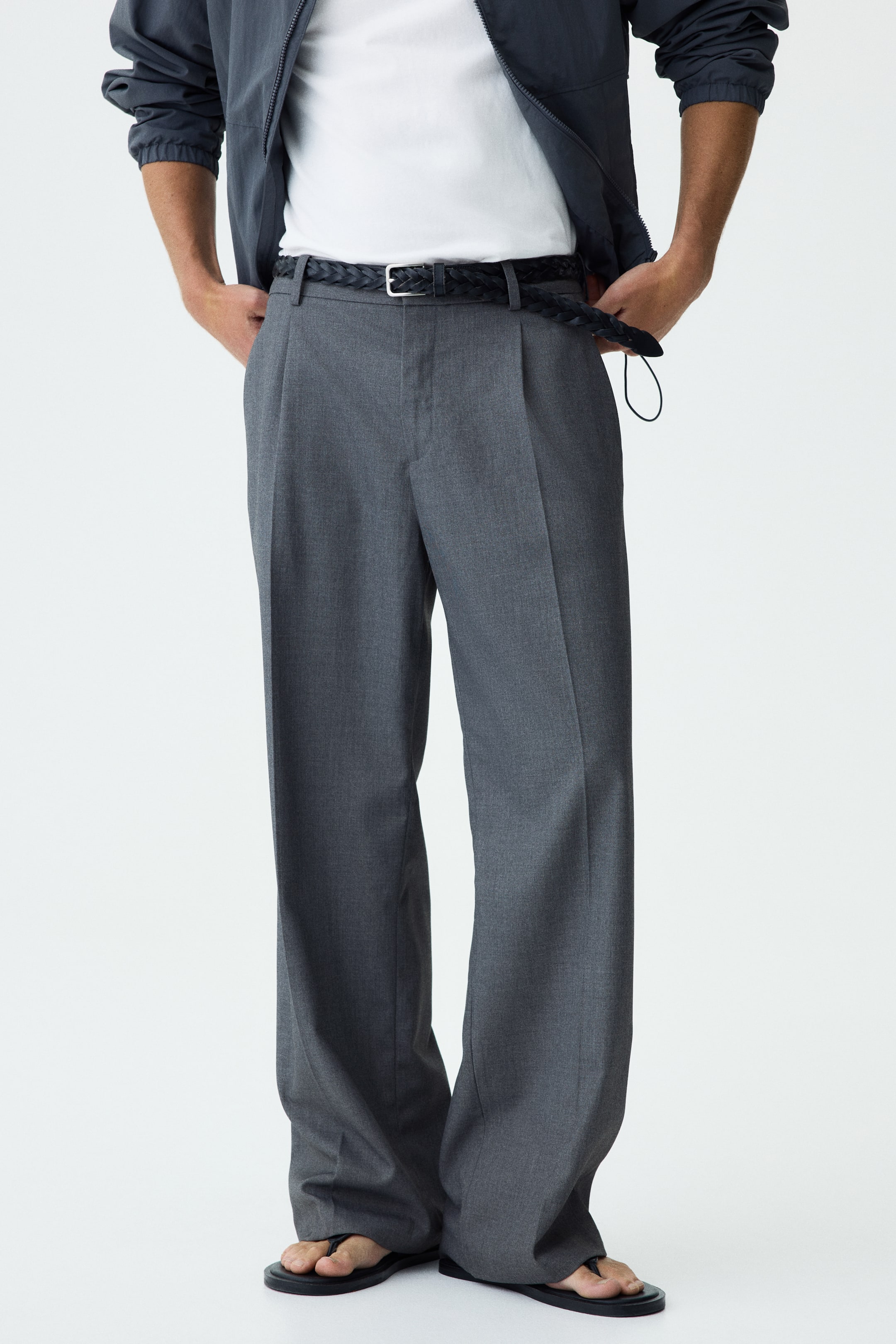 Loose-Fit Tailored Pants