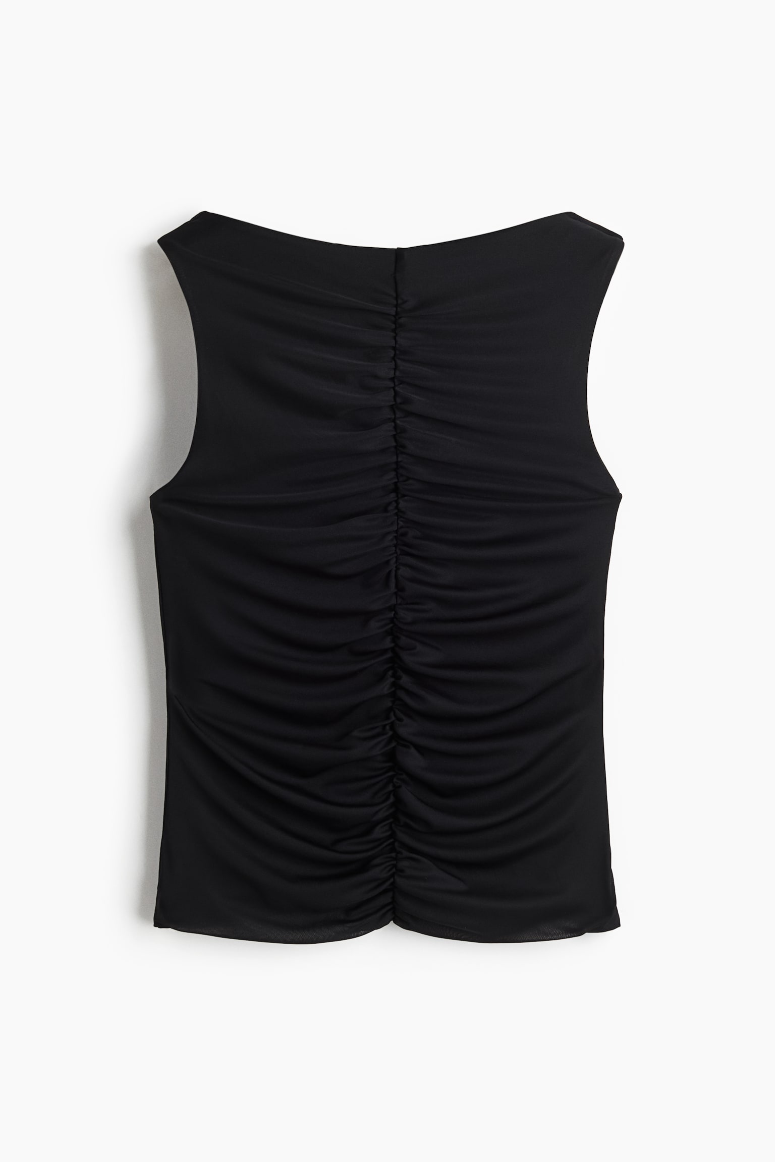 Женский топ H&M Ruched Top, цвет: Чёрный — фото 1