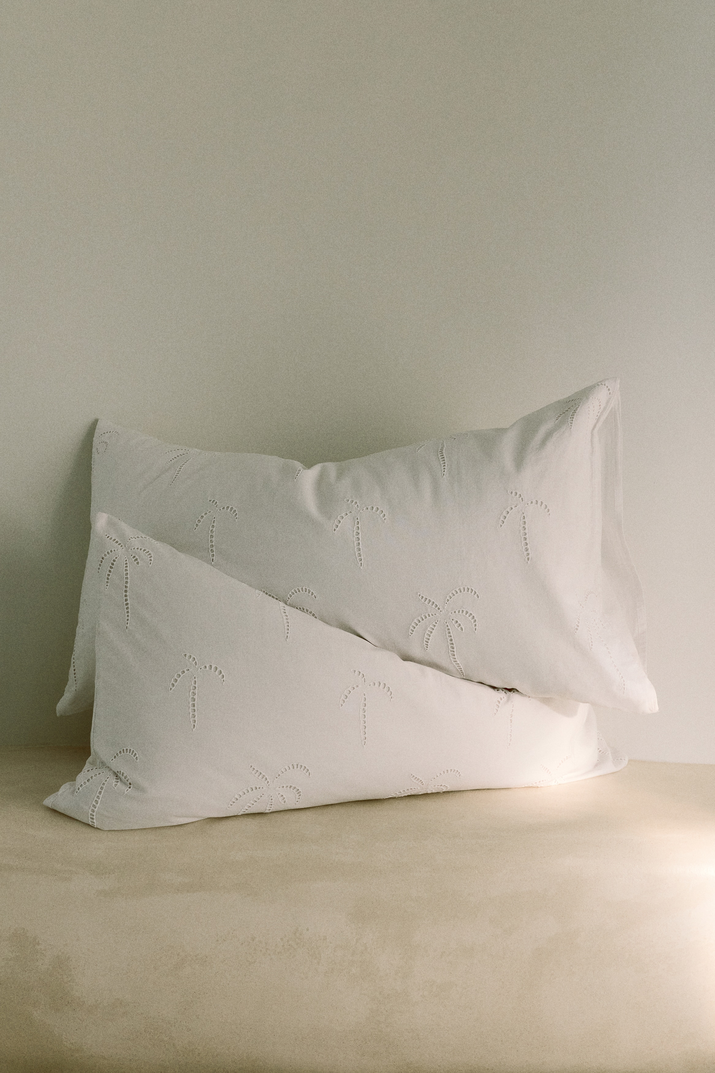 Pillowcase with Eyelet Embroidery