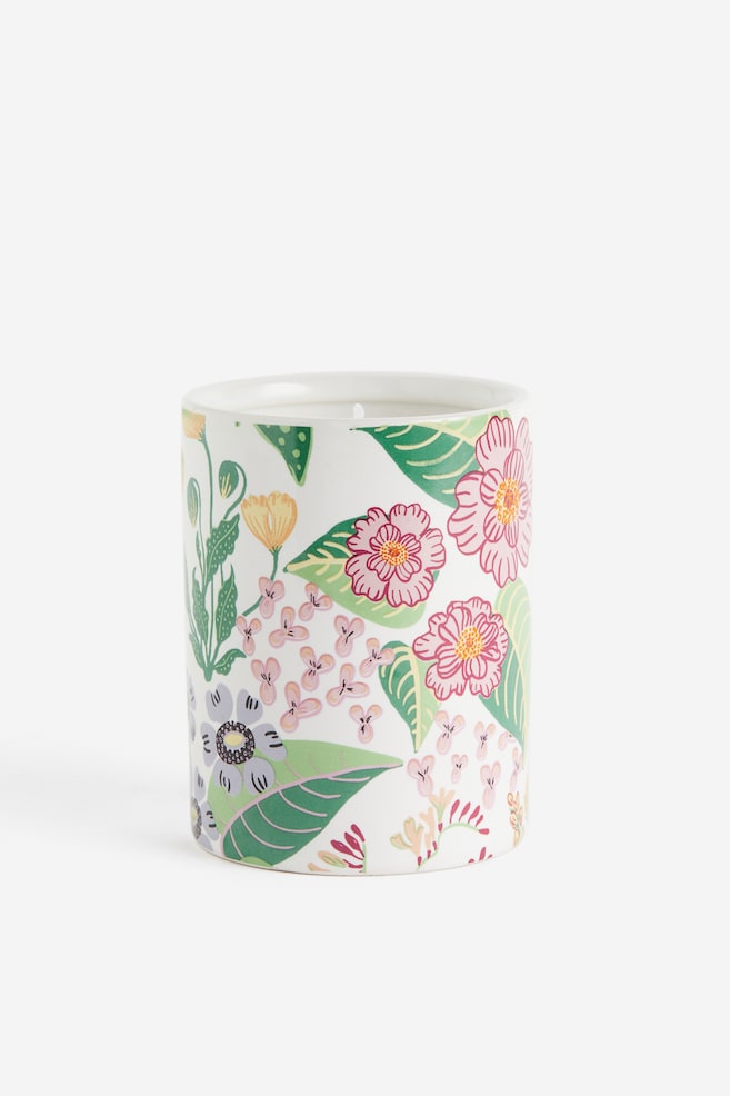 Doftljus i keramikbehållare - Vit/Grapefruit Nectar/Svart/Untamed Rose - 3