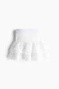 LACE-INSET TIERED SKIRT