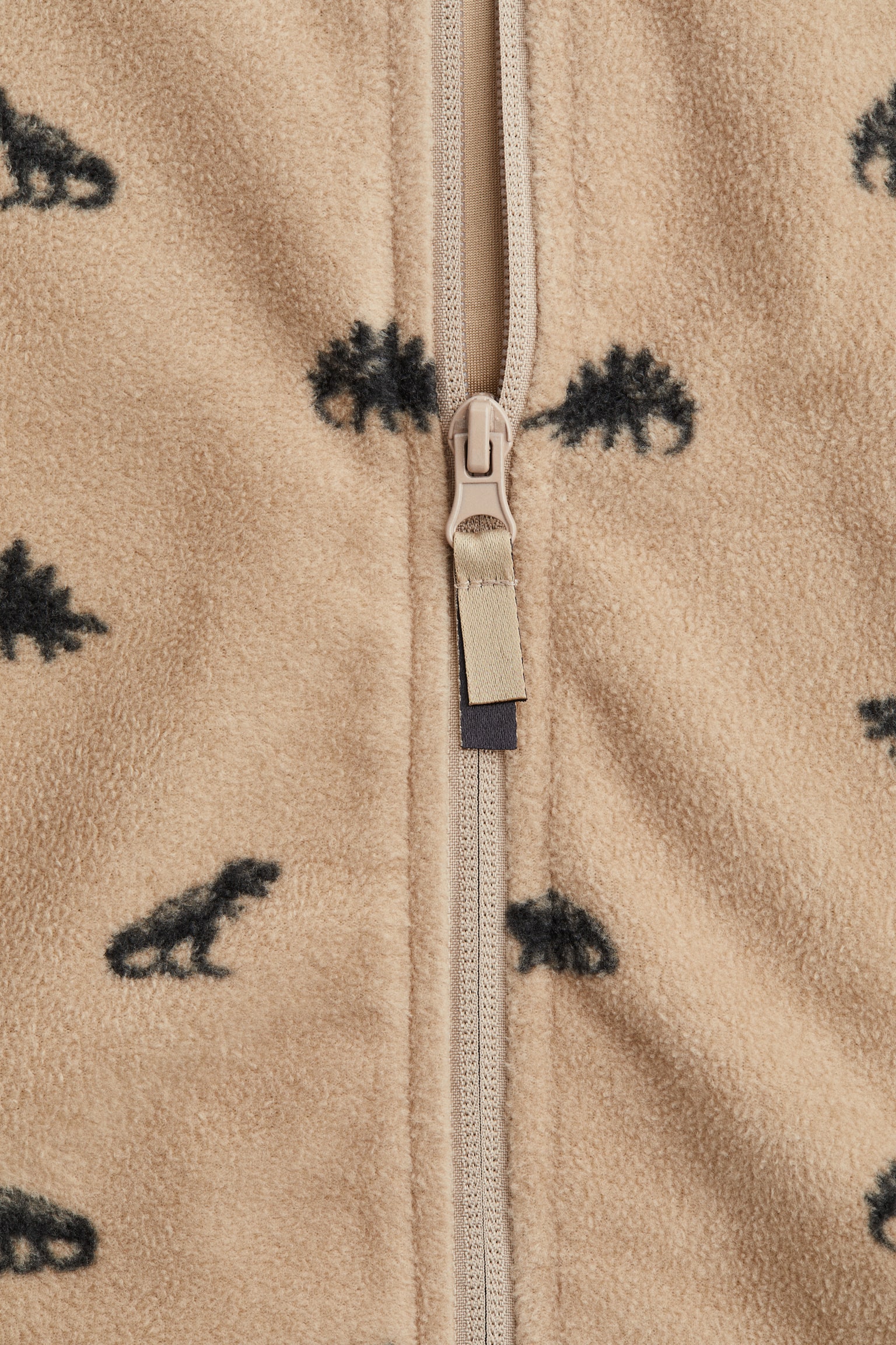 Детская куртка H&M Fleece, цвет: Бежевый — фото 2