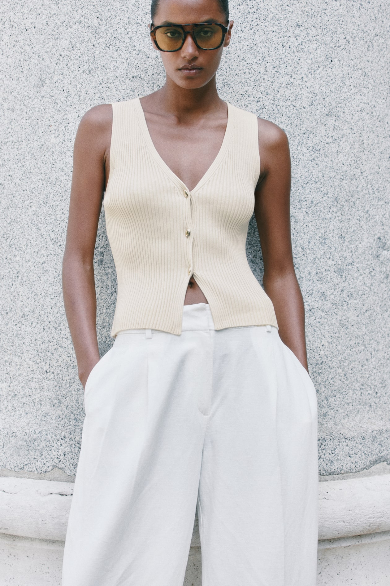 Rib-Knit Vest - image 5
