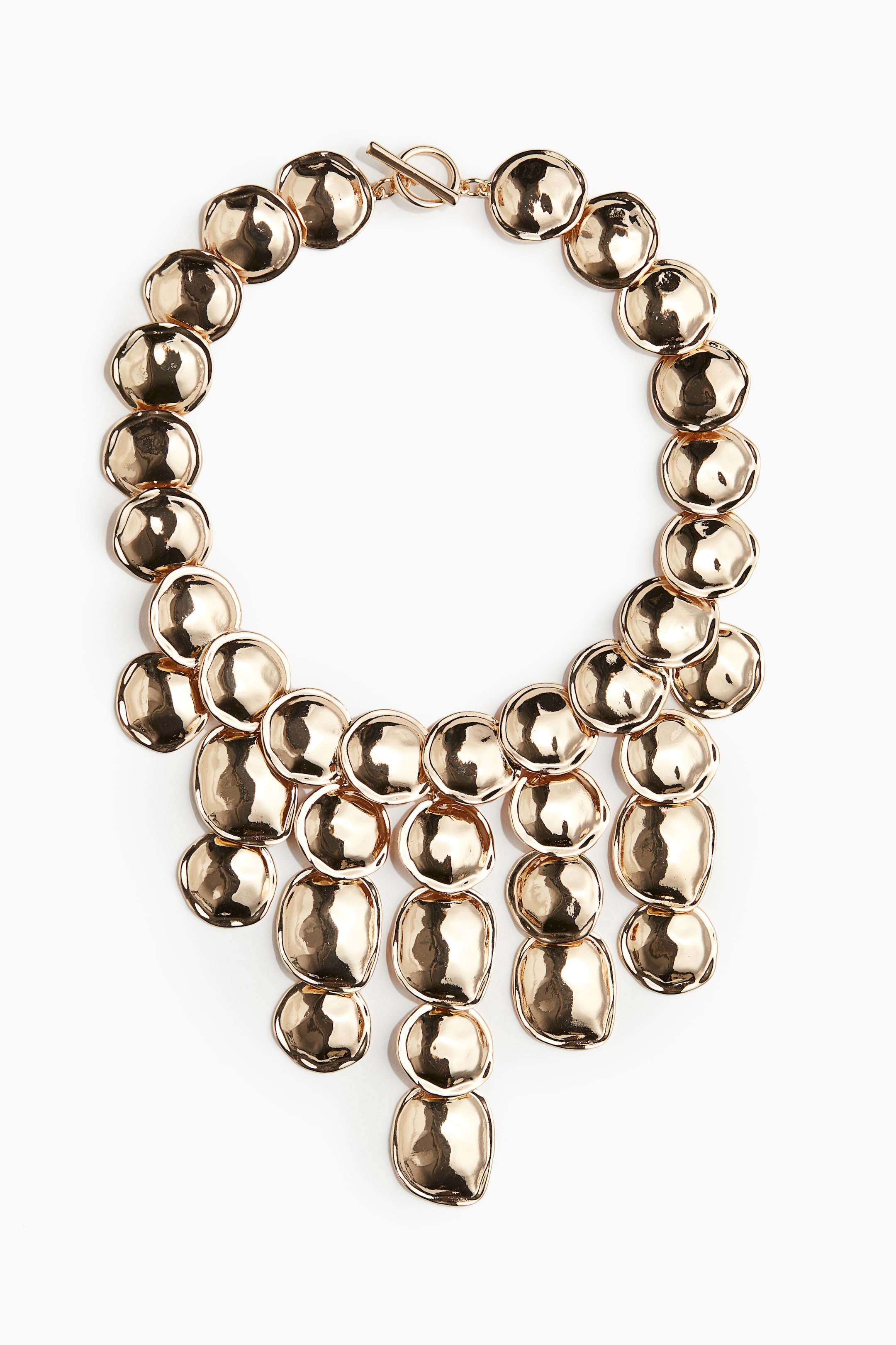 Short metal-disc necklace - Gold-coloured - Ladies | H&M GB