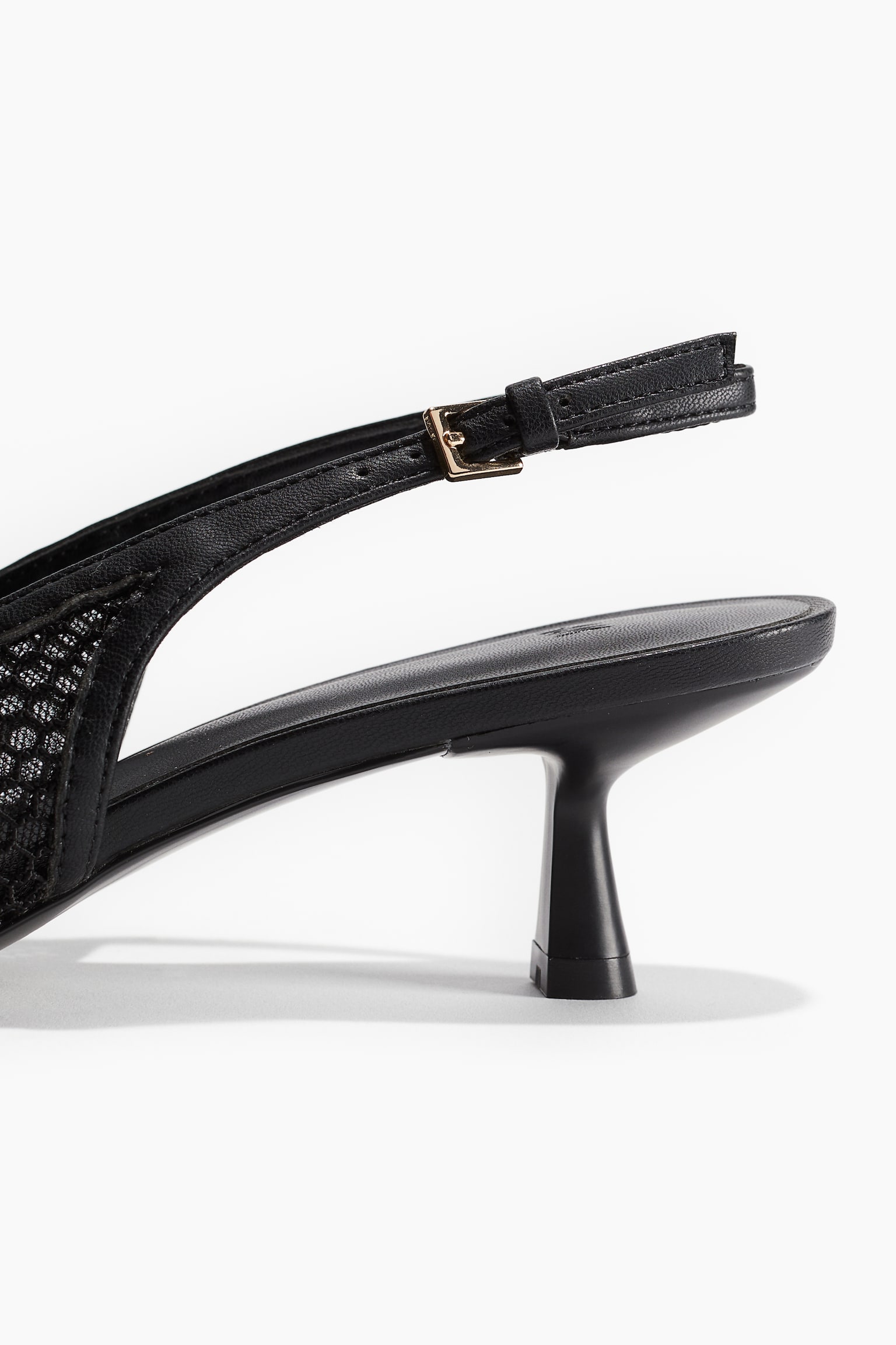 Mesh Slingbacks - Black - 4