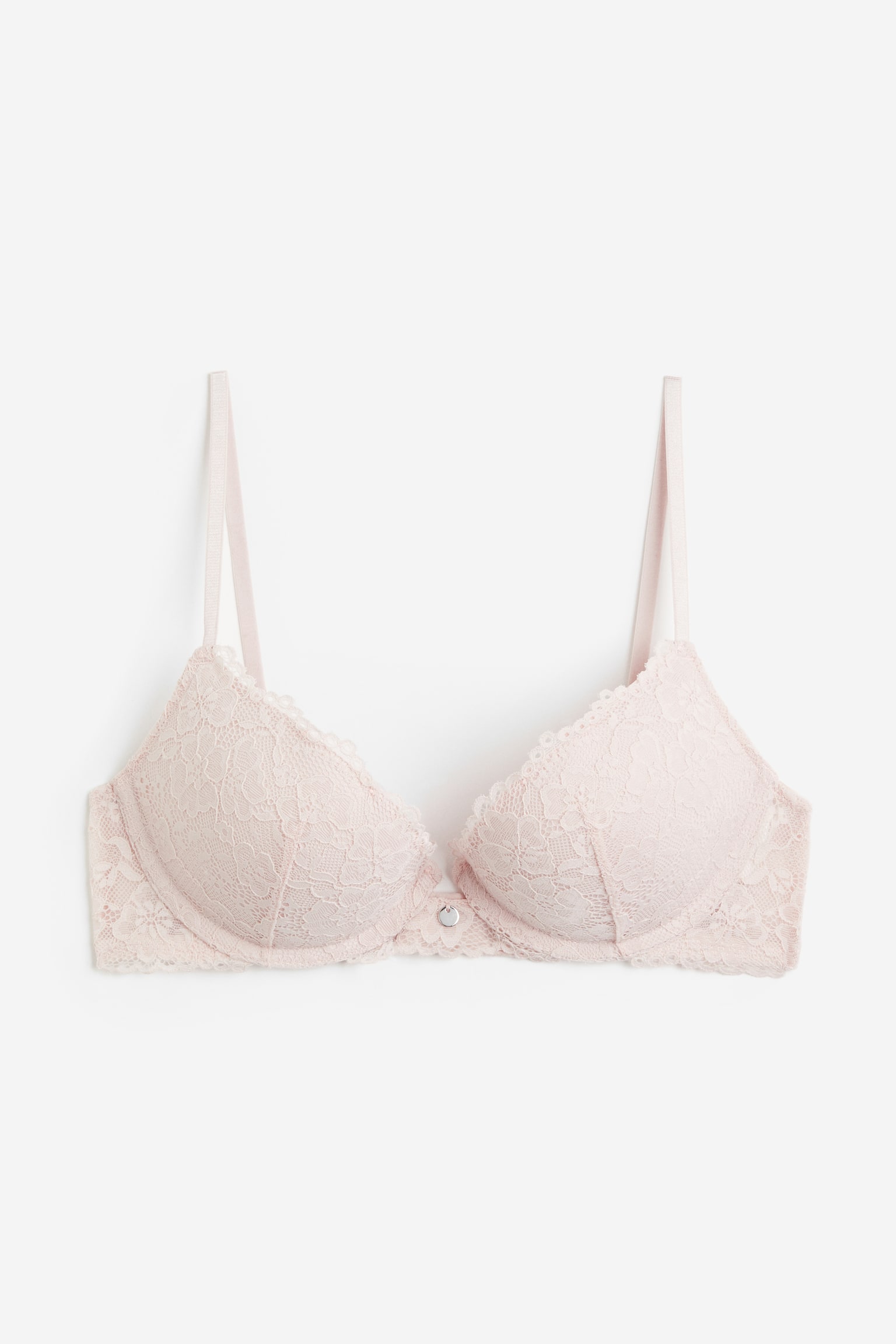 Lace super push-up bra - Powder pink - 1