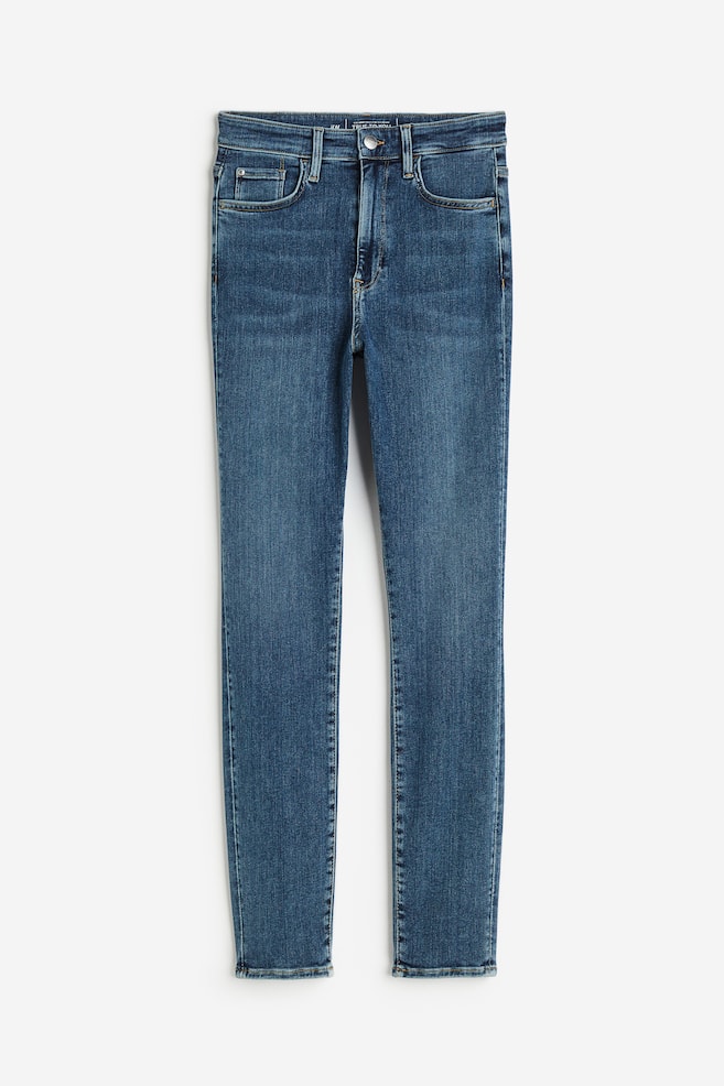 True To You Skinny Ultra High Ankle Jeans - Mørk denimblå/Lys denimblå/Sort/Denimblå/dc/dc/dc/dc - 2