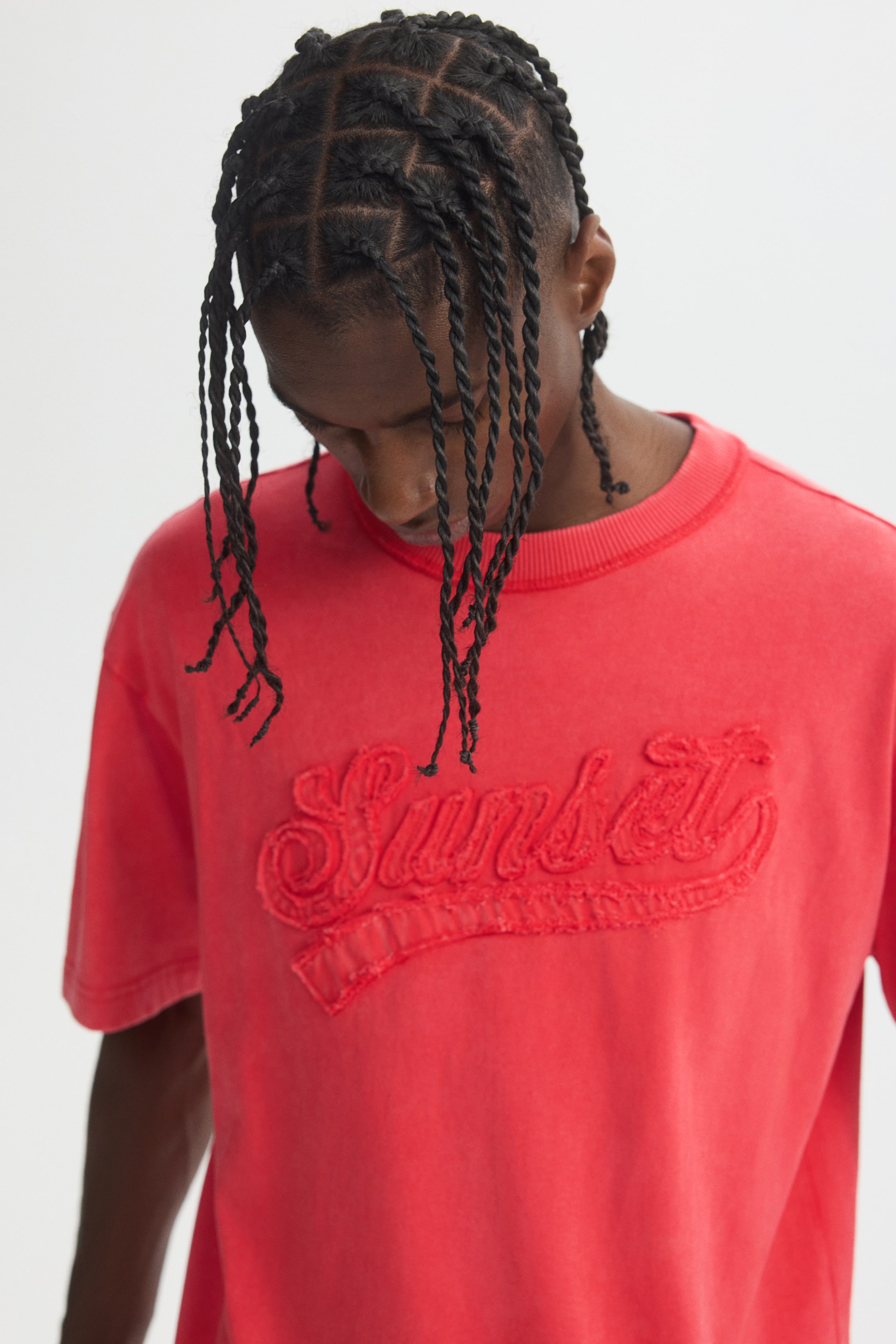 Xem ảnh lớn hơn: Áo thun in hình Loose Fit - Màu đỏ/Sunset - Men | H&M VN 3