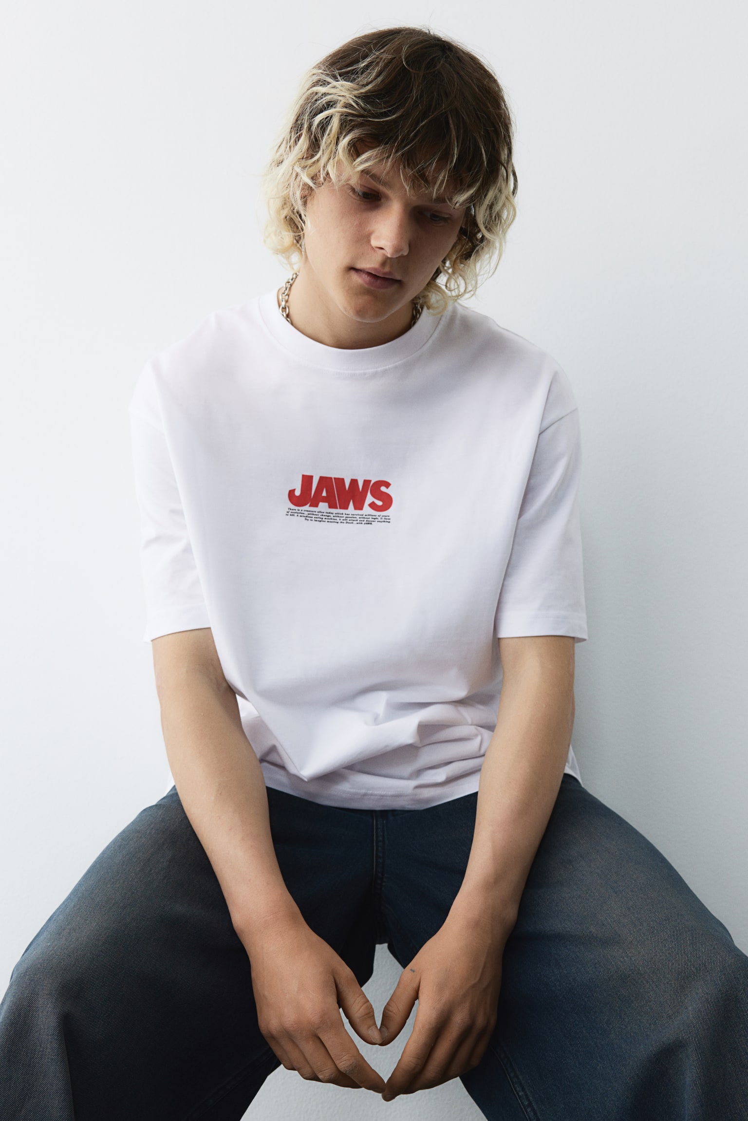 Relaxed Fit T-shirt - White/Jaws/White/Kodak/White/2Pac/White/Rocky/White/Discovery Channel - 5