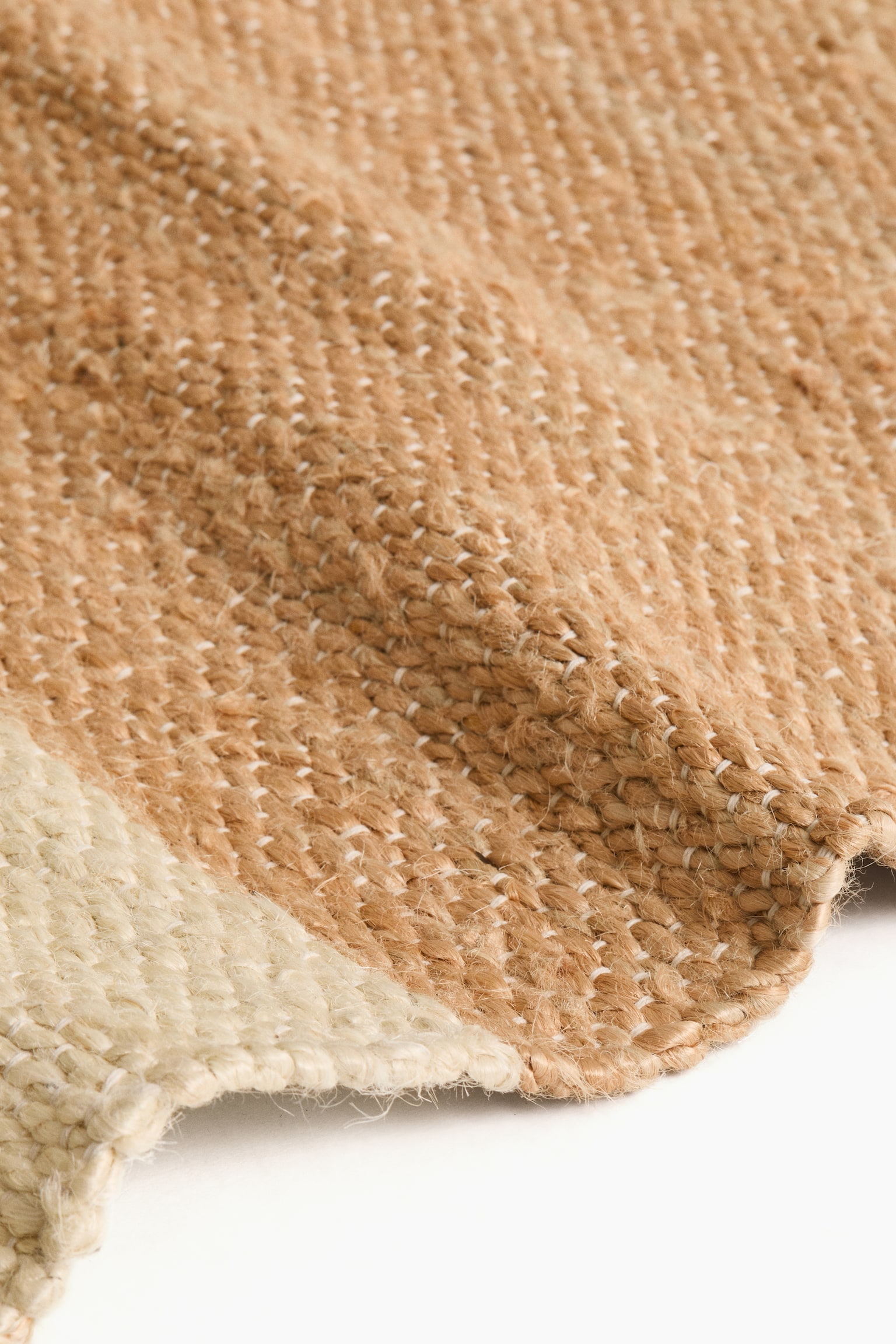 Large jute rug - Beige/Checked - 2