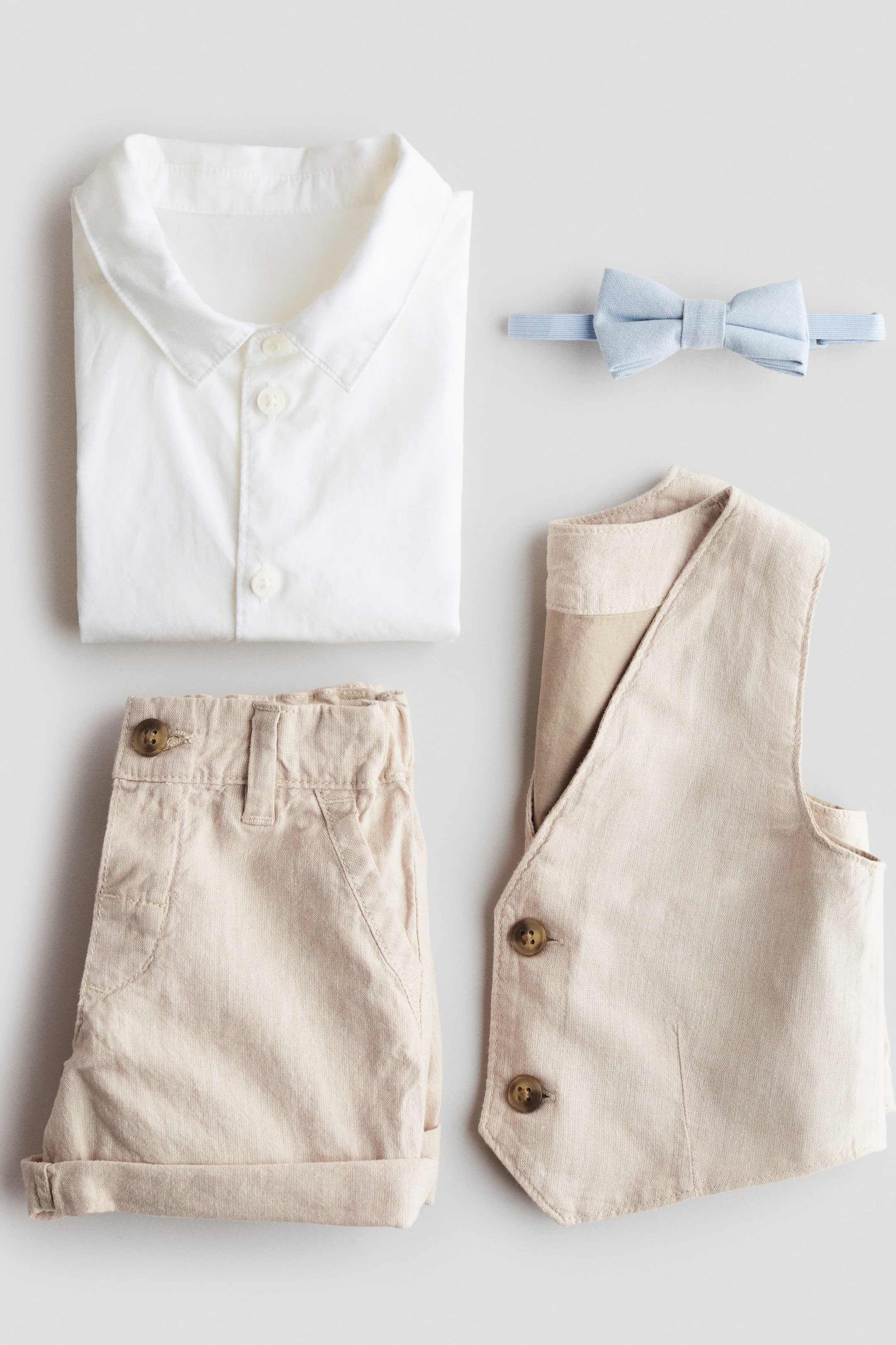 Ensemble habillé 4 pièces en lin mélangé