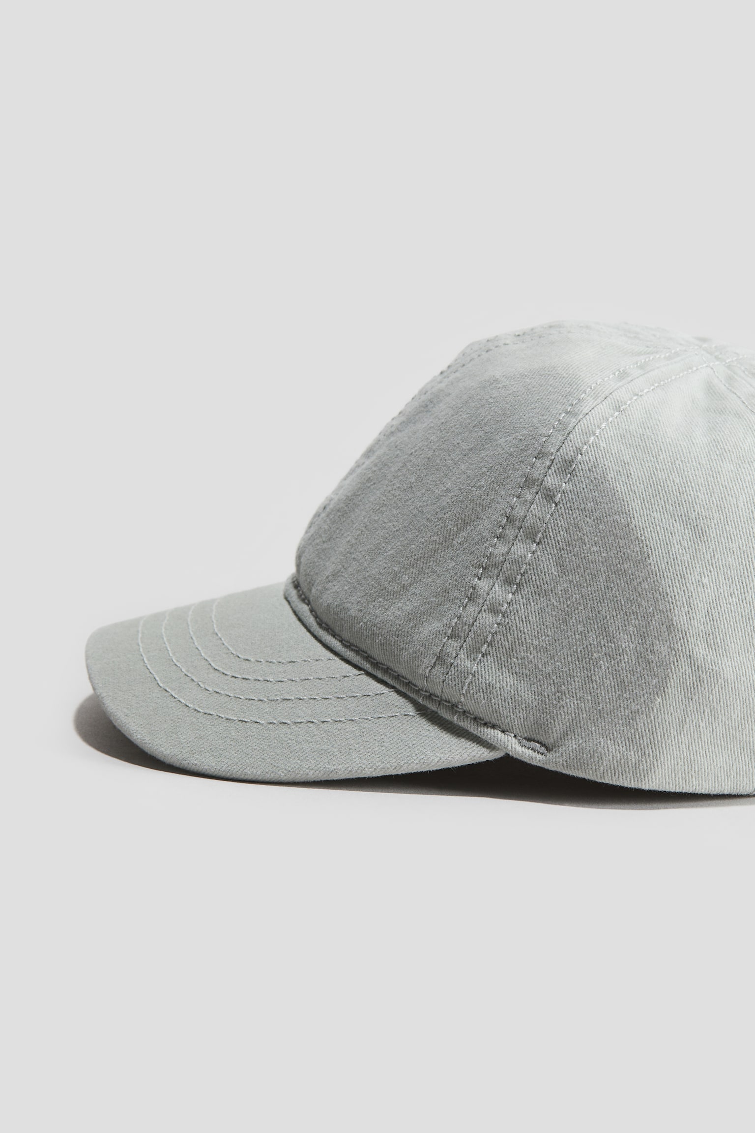 Детская кепка H&M твиловая, цвет: Светлый бирюзовый — фото 2