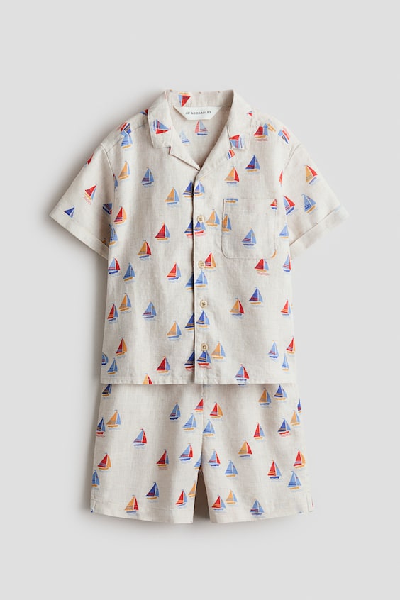 Детские топы H&M 2-Piece Linen Set