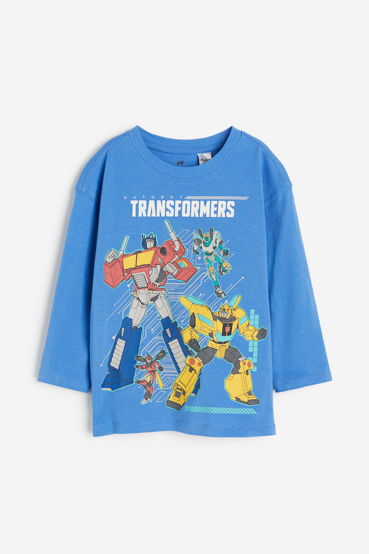 Maglia maniche lunghe con stampa Blu/Transformers BAMBINO H&M IT