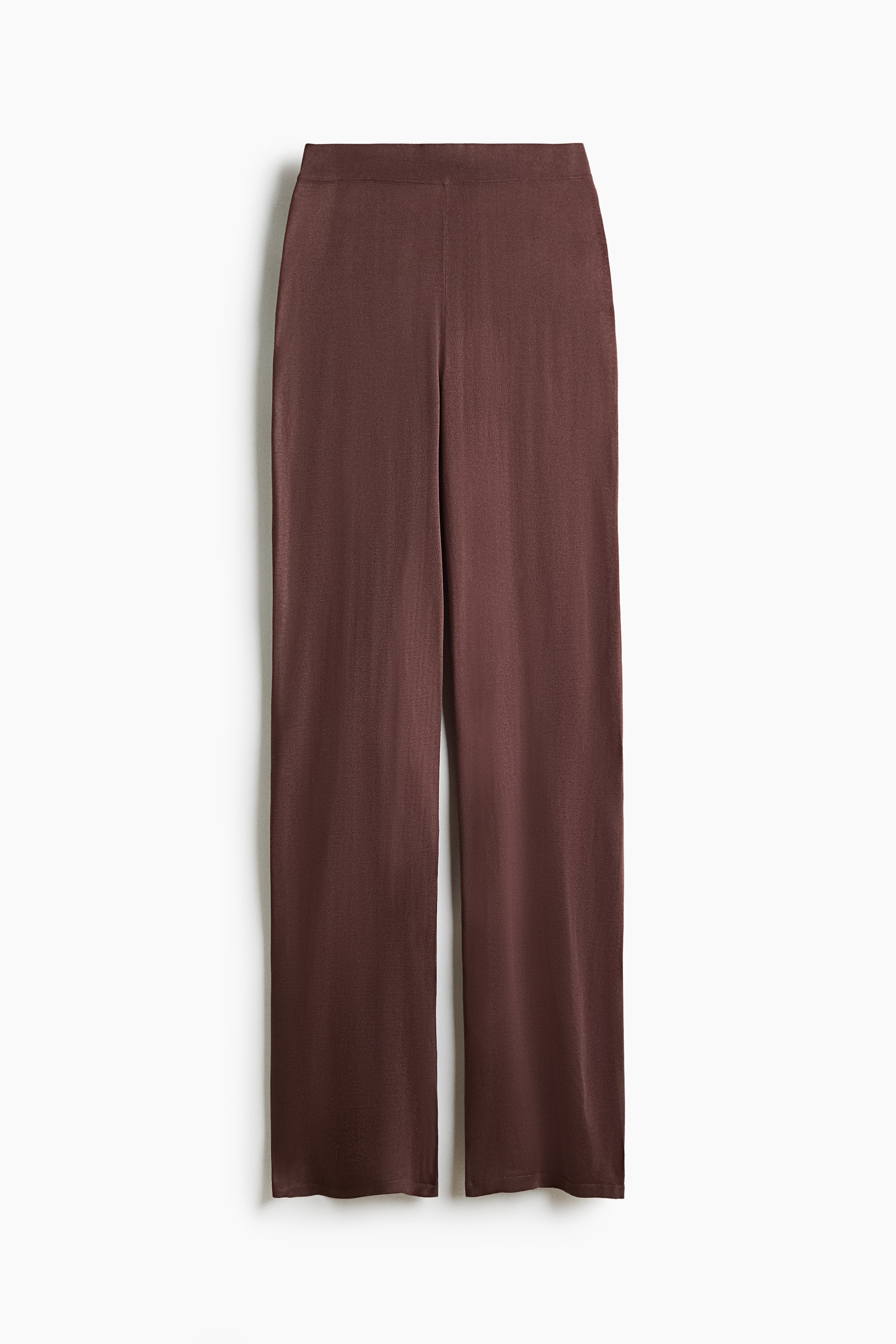 Pantaloni in maglia fine - Talpa scuro/Beige chiaro