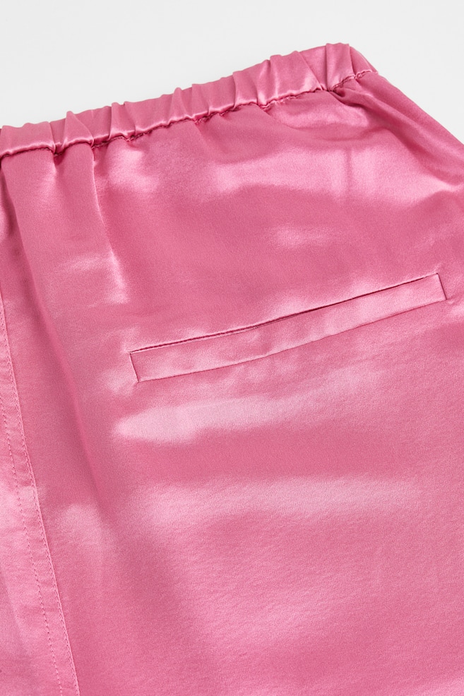 Silk-blend trousers - Pink - 2