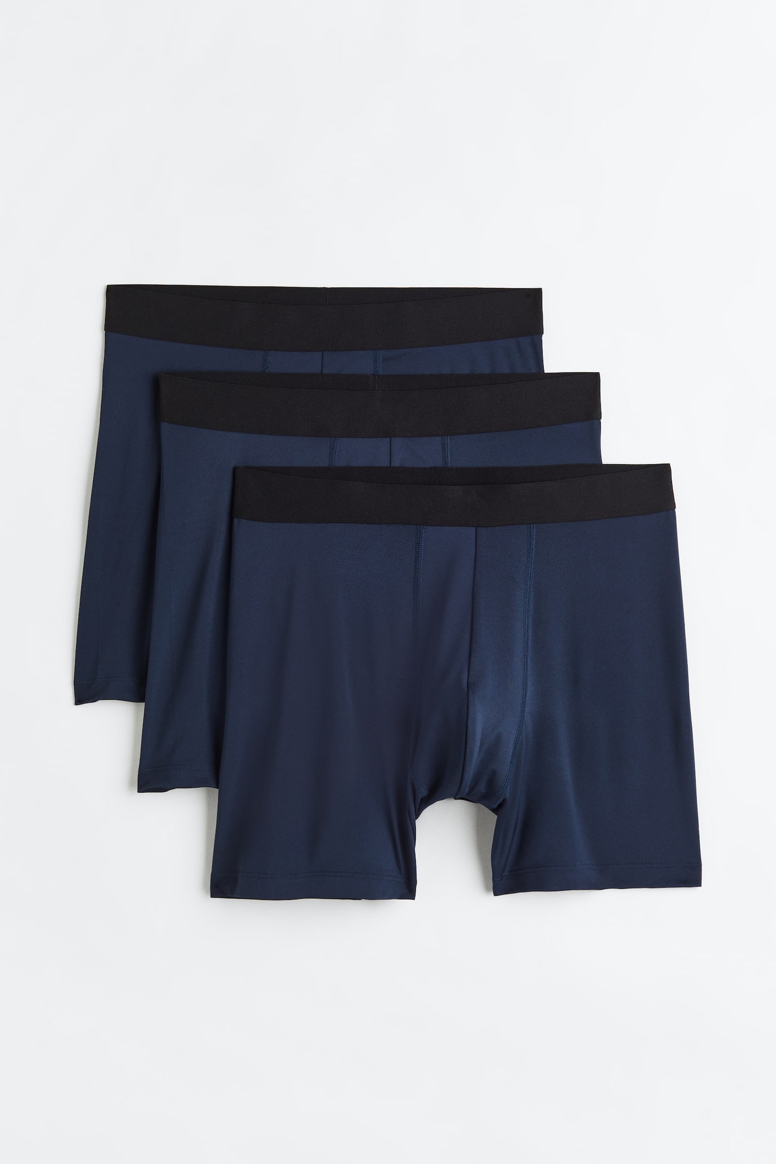 3-pack DryMove™ Activewear Boxer Briefs - Navy blue/Navy blue/Black/Dark grey - 1