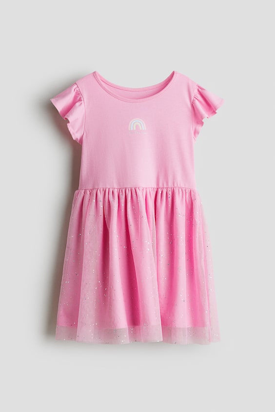 Детские платья H&M Jersey Dress with Tulle Skirt