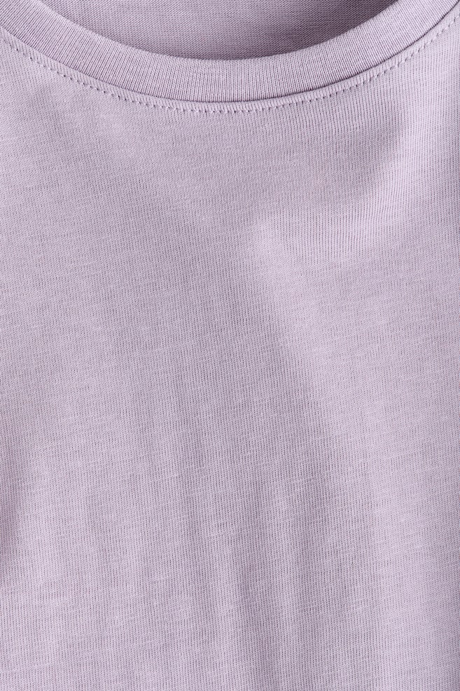 Shirt mit Volantärmeln-Helles Mattlila - 2