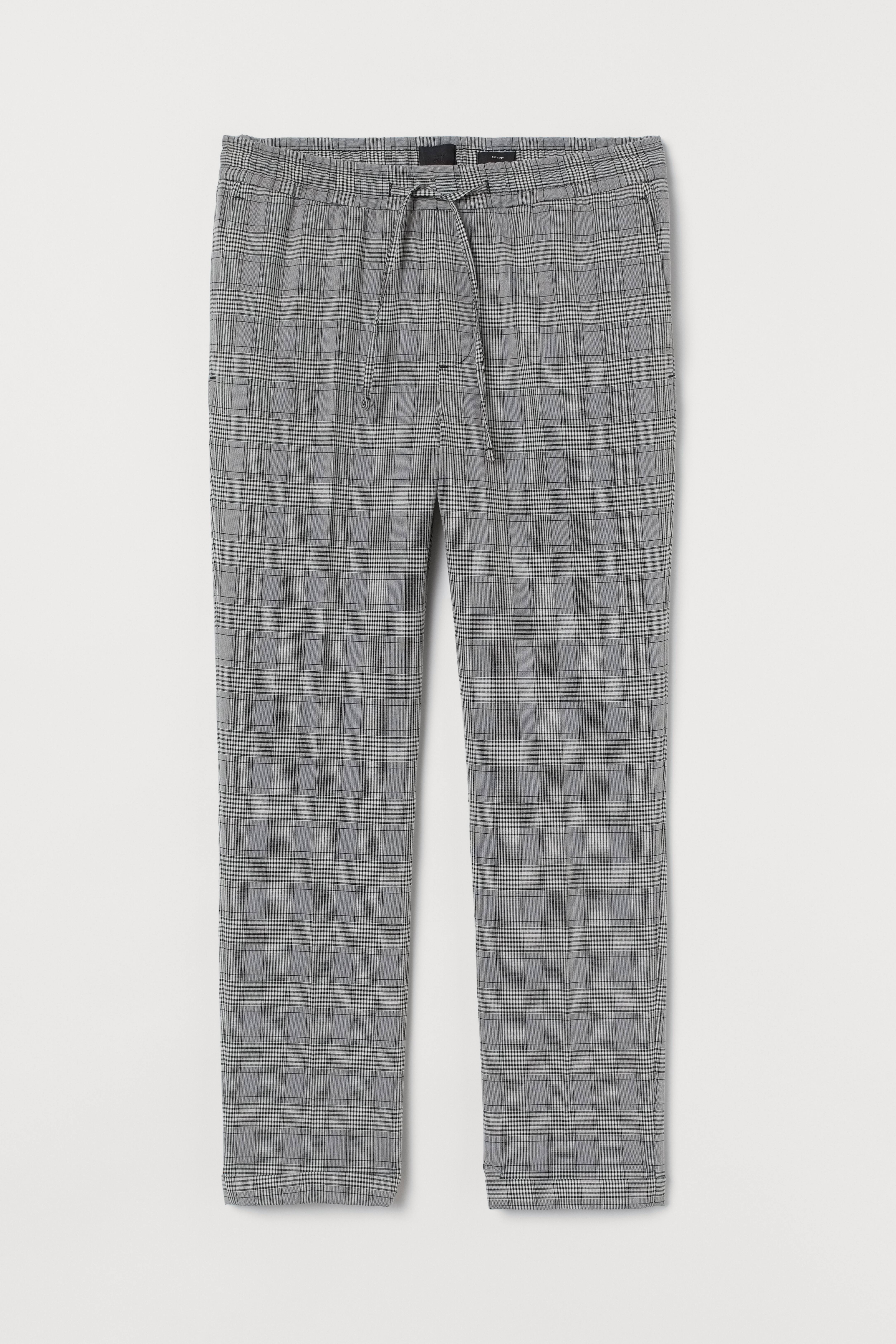 Mens plaid fashion pants h&m