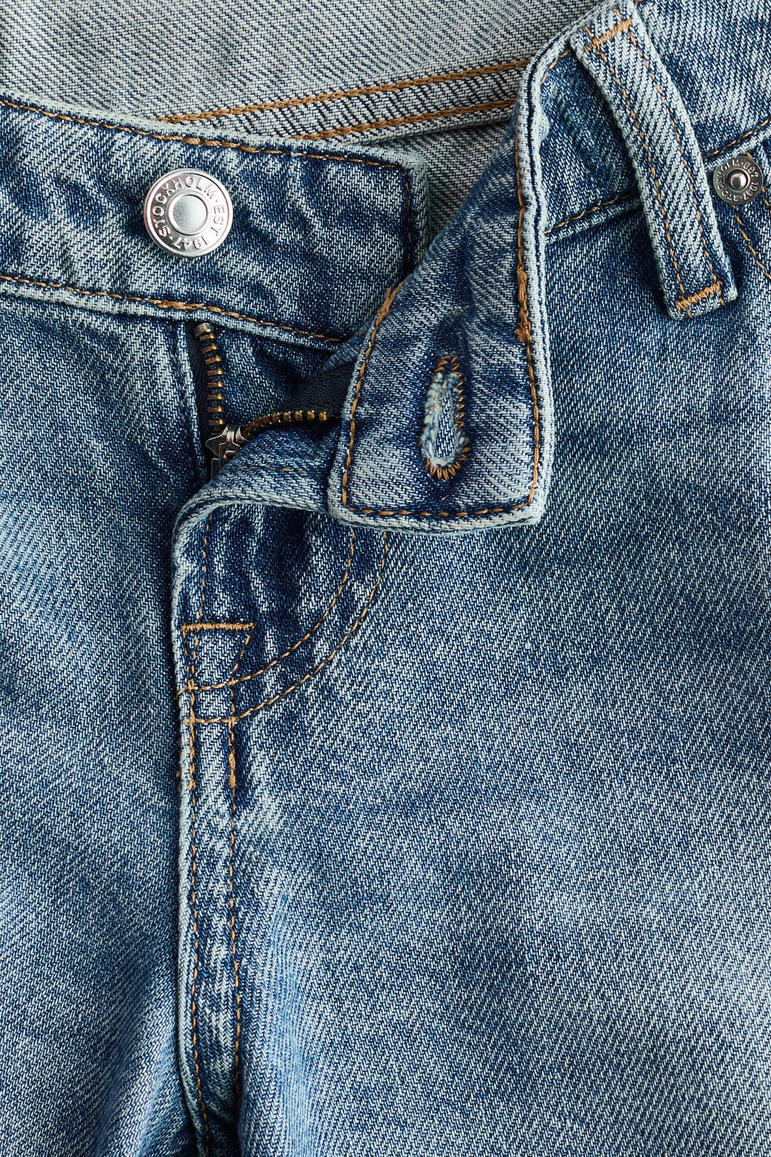 Женские джинсы H&M Mama Baggy Low-Waist, цвет: Джинсовый синий — фото 6