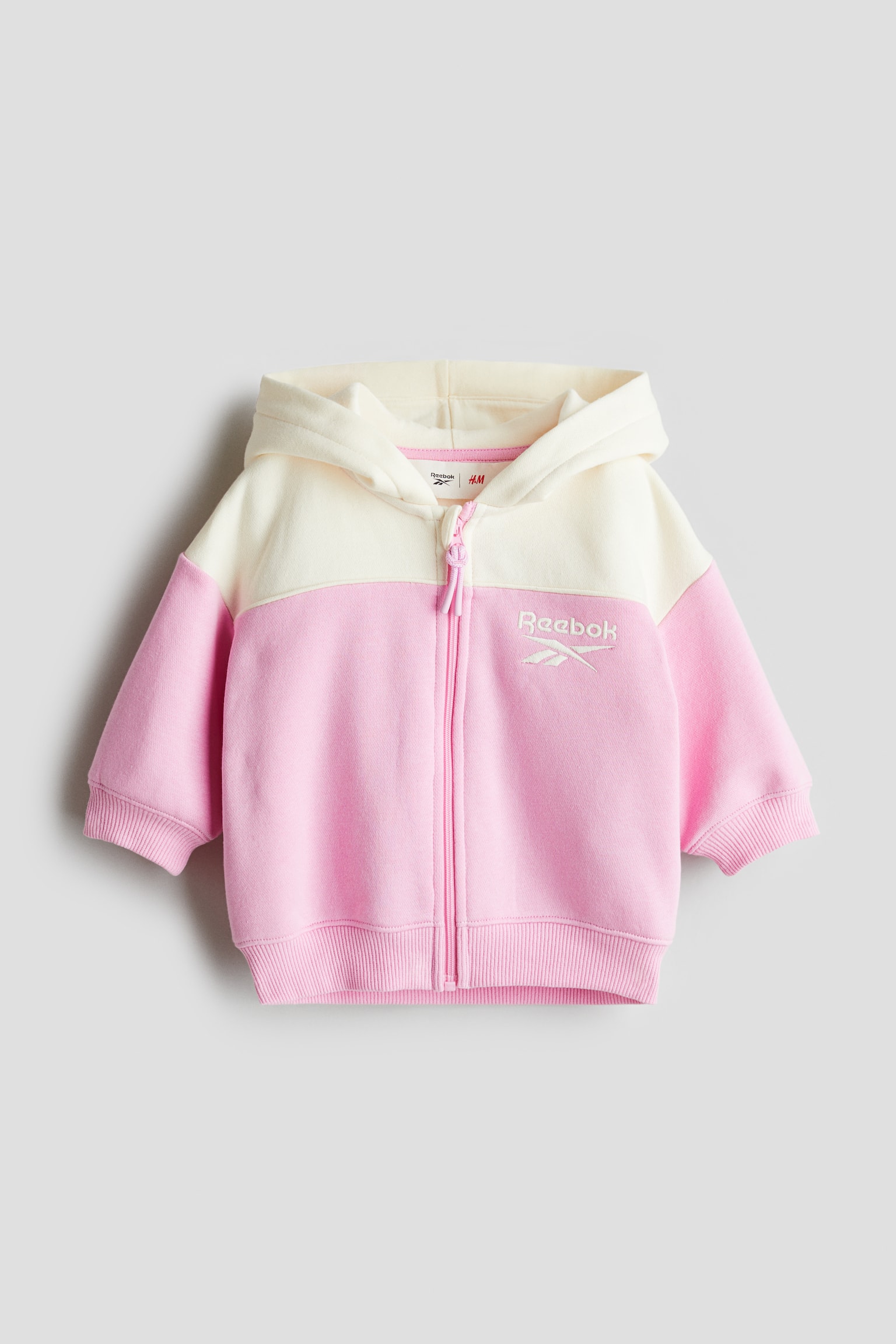 Block Colour Hoodie - Pink/Reebok - 1