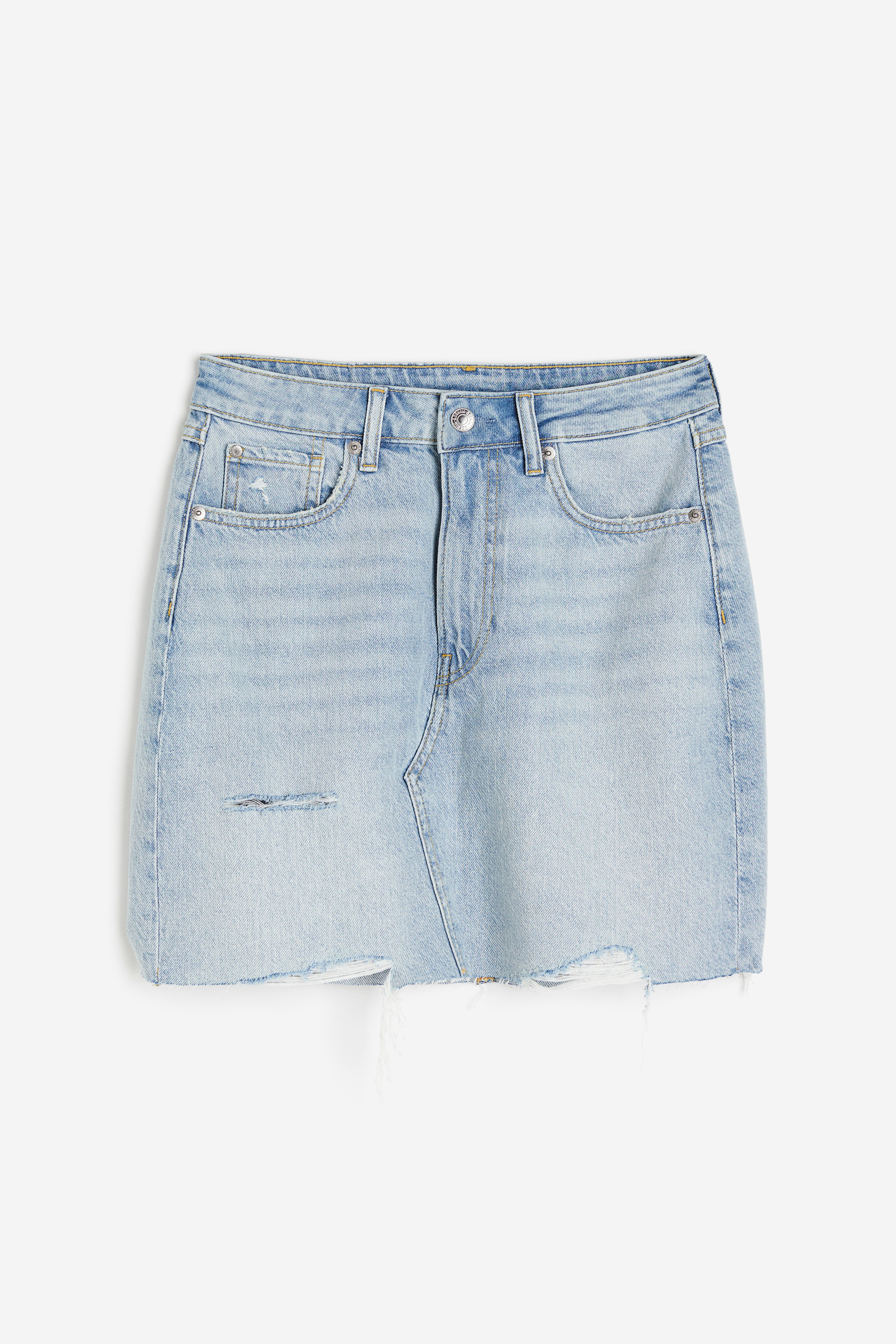 Denim mini skirt Light denim blue Ladies H M IE