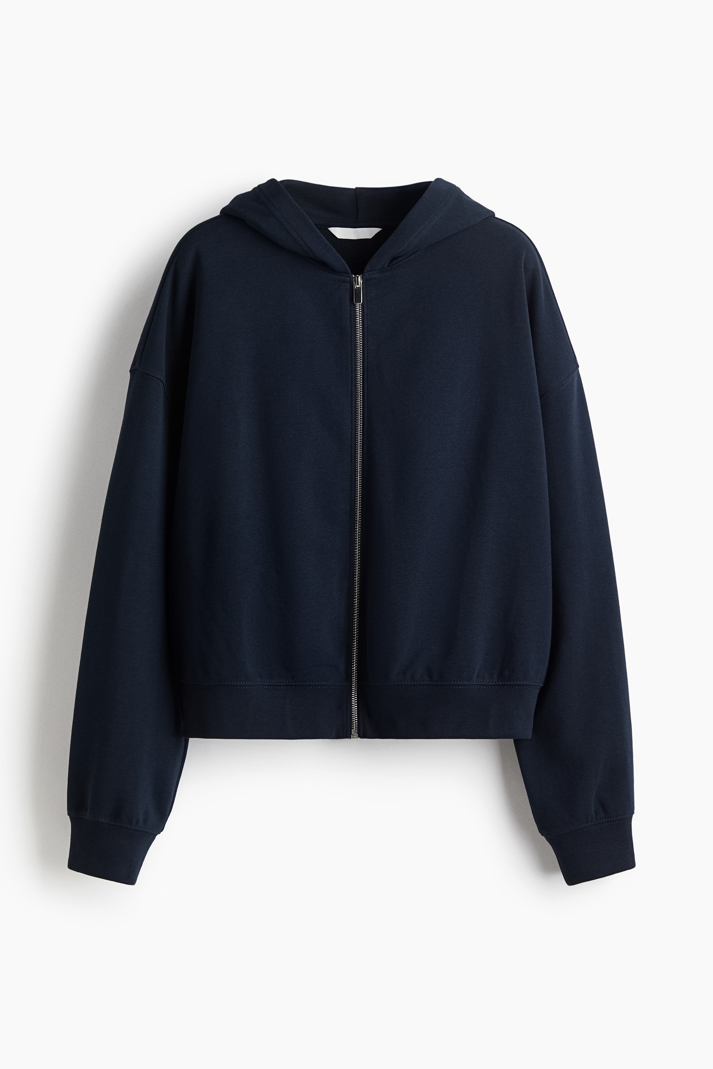 Zip Up Hoodie - Navy blue/Dusty brown