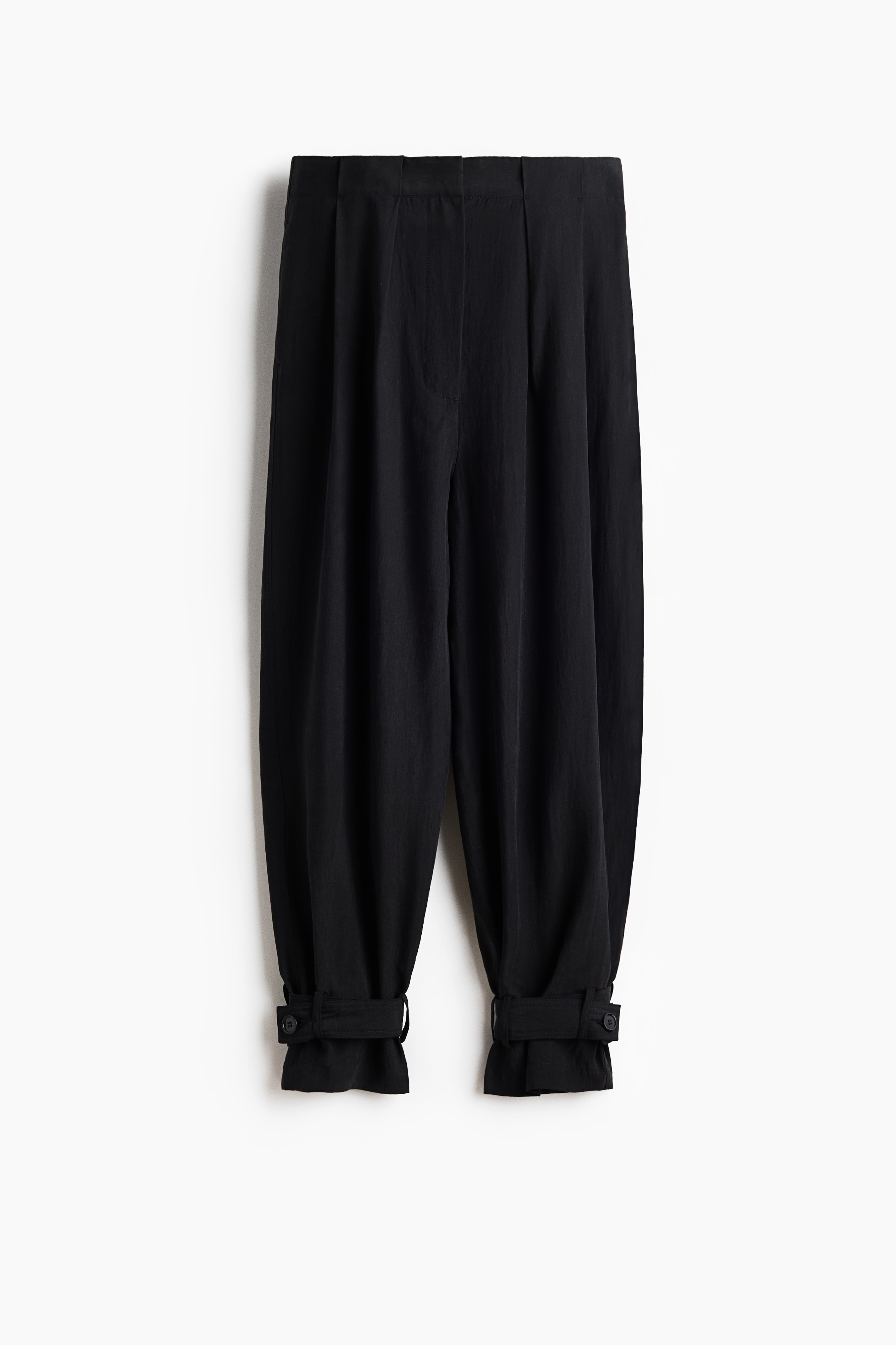 Balloon trousers - Black/Dark brown