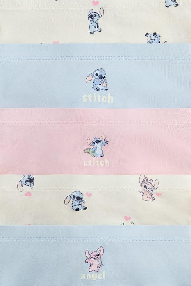 5-pack Panties bóxer de algodón-Azul claro/Lilo & Stitch - 2