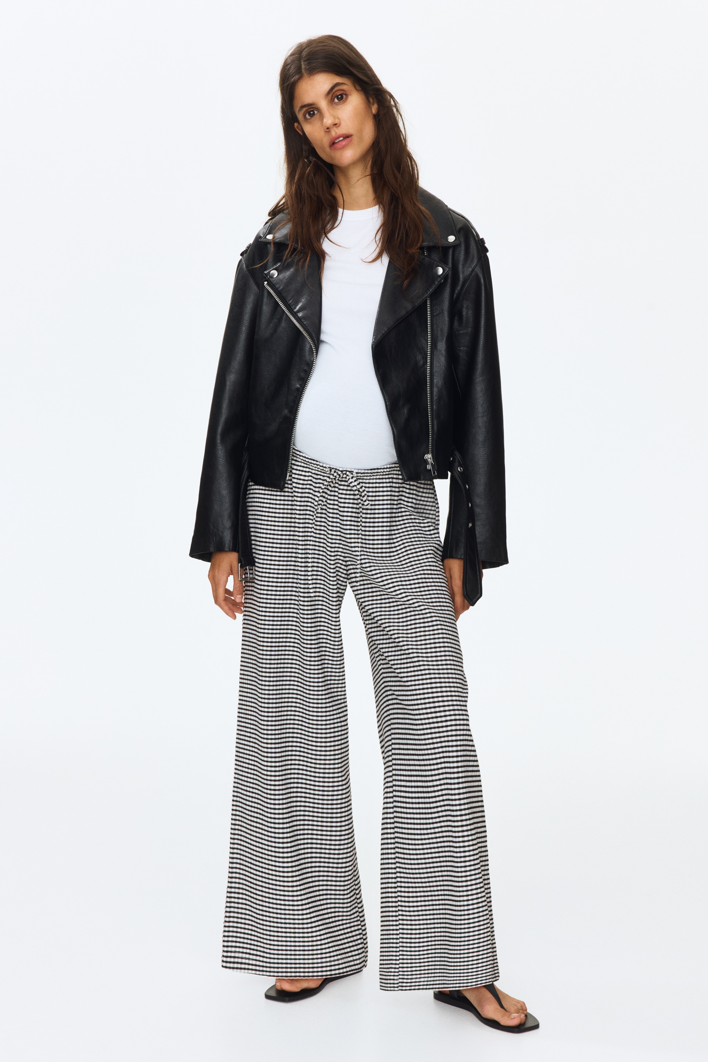 MAMA Textured Drawstring Pants from H&M - $29.99