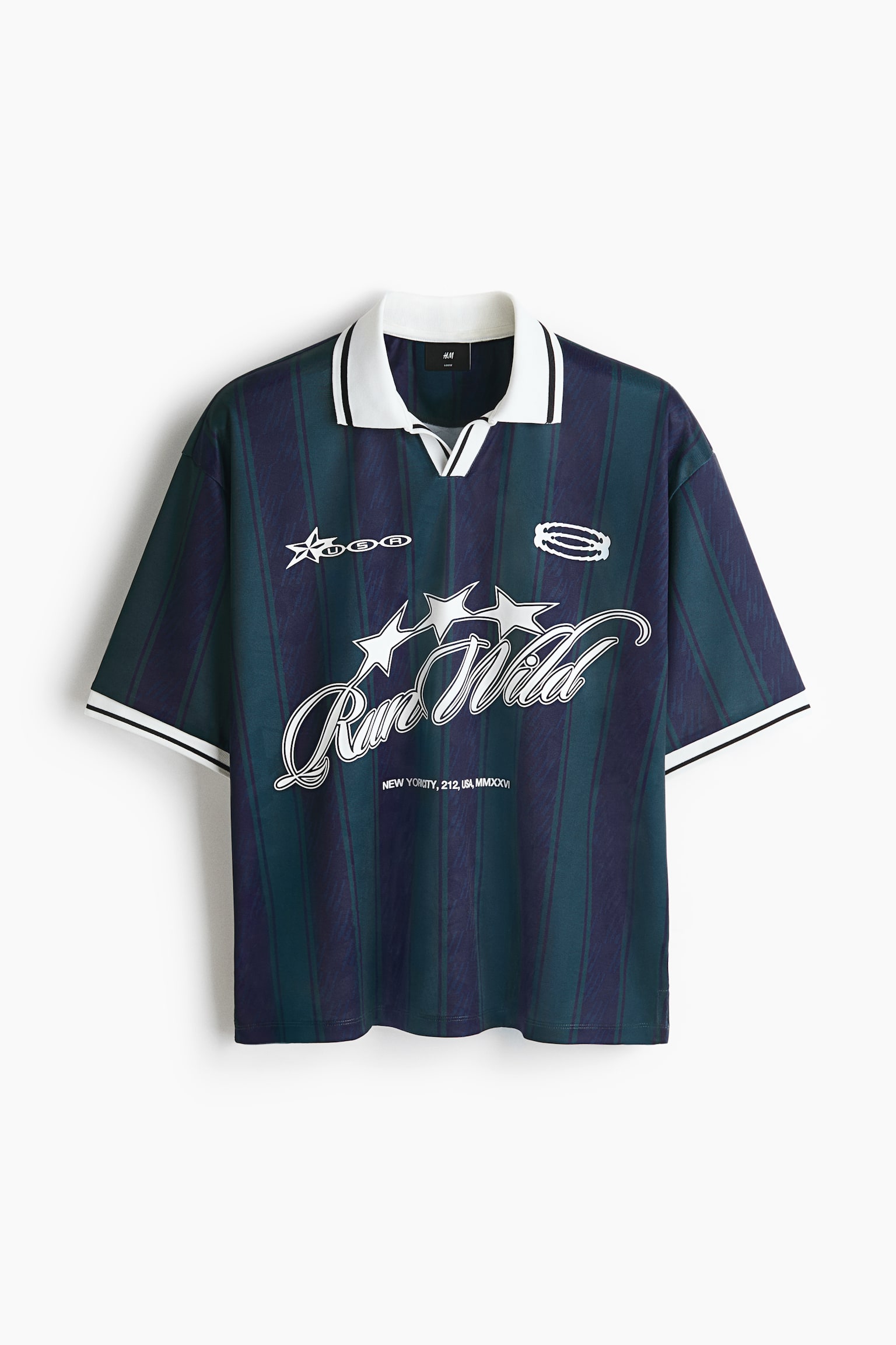 Loose Fit Football shirt - Dark blue/Run Wild